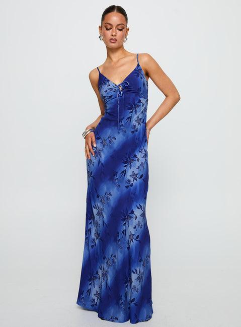 Lauraline Maxi Dress Blue Product Image