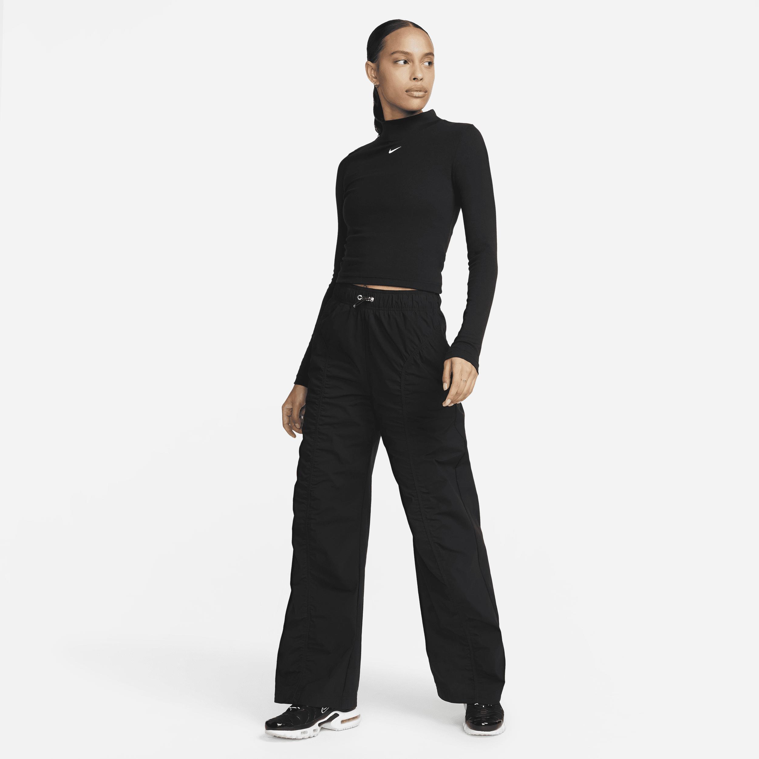 Women's Nike Sportswear Essential Ribbed Mock-Neck Long-Sleeve Top Product Image