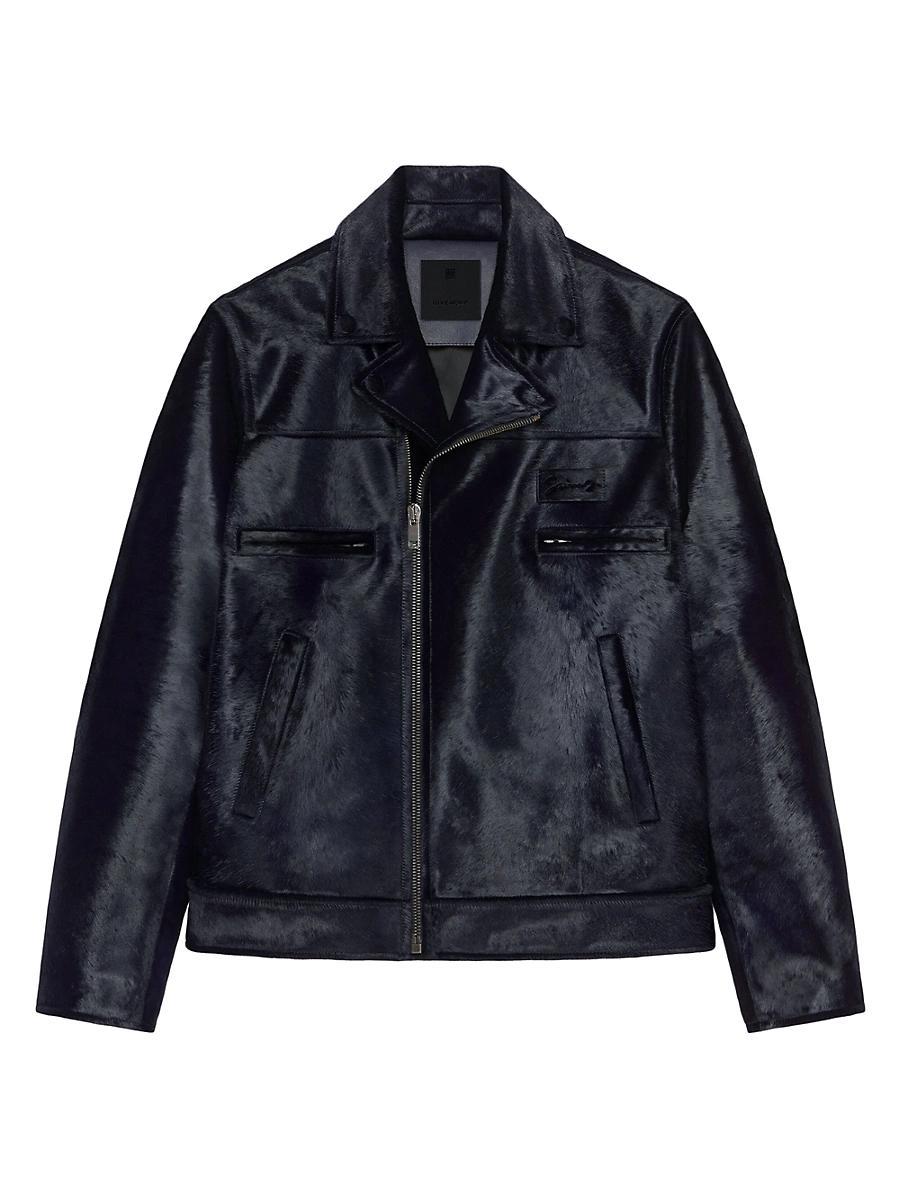 Mens Biker Jacket in Leather Product Image