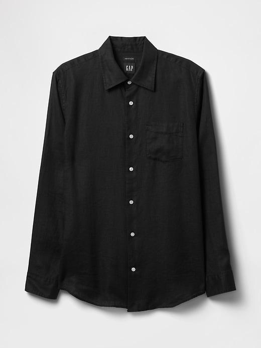 100% Linen Classic Shirt Product Image