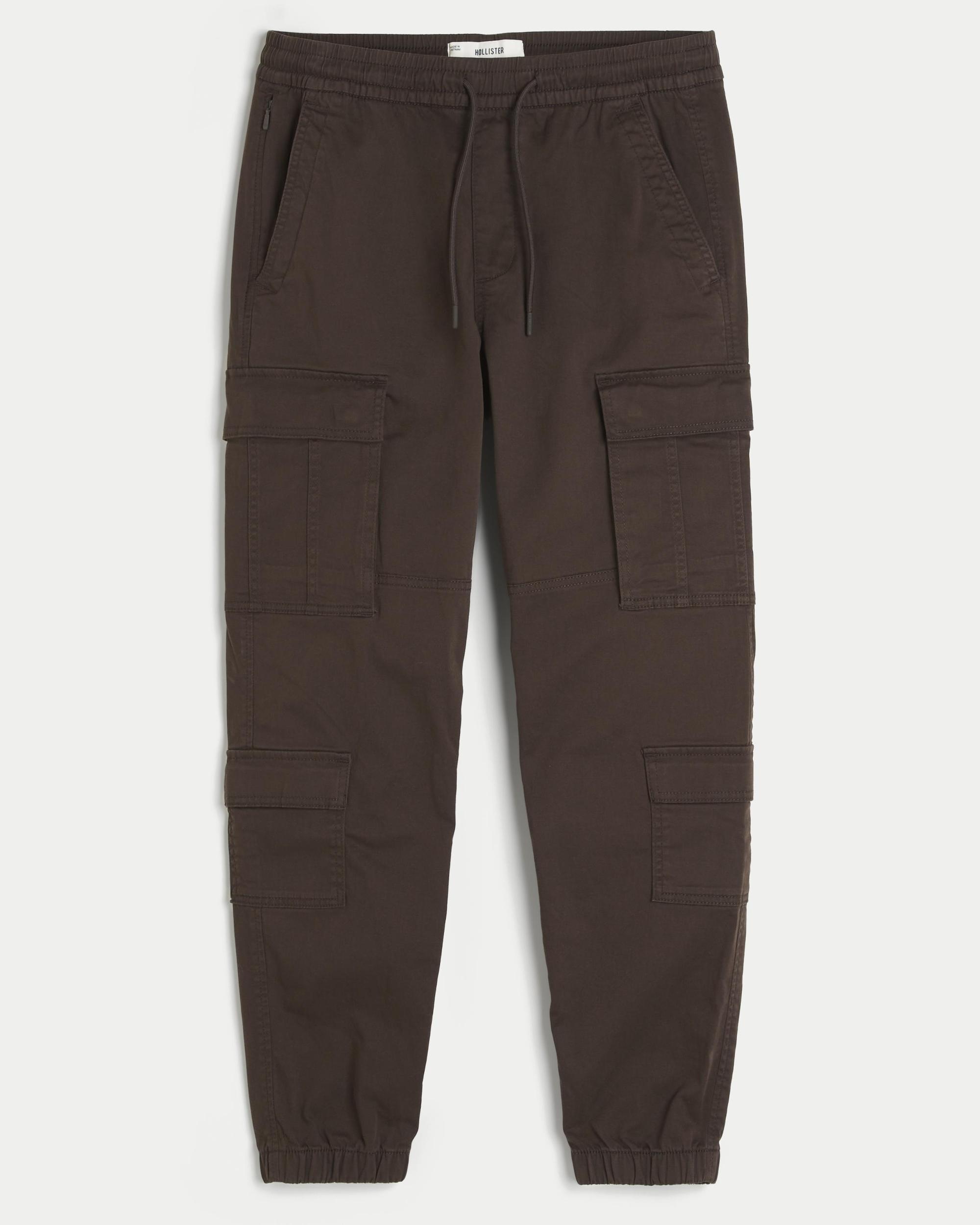 Relaxed Twill Cargo Joggers Product Image