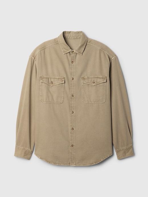 UltraSoft Denim Big Shirt Product Image