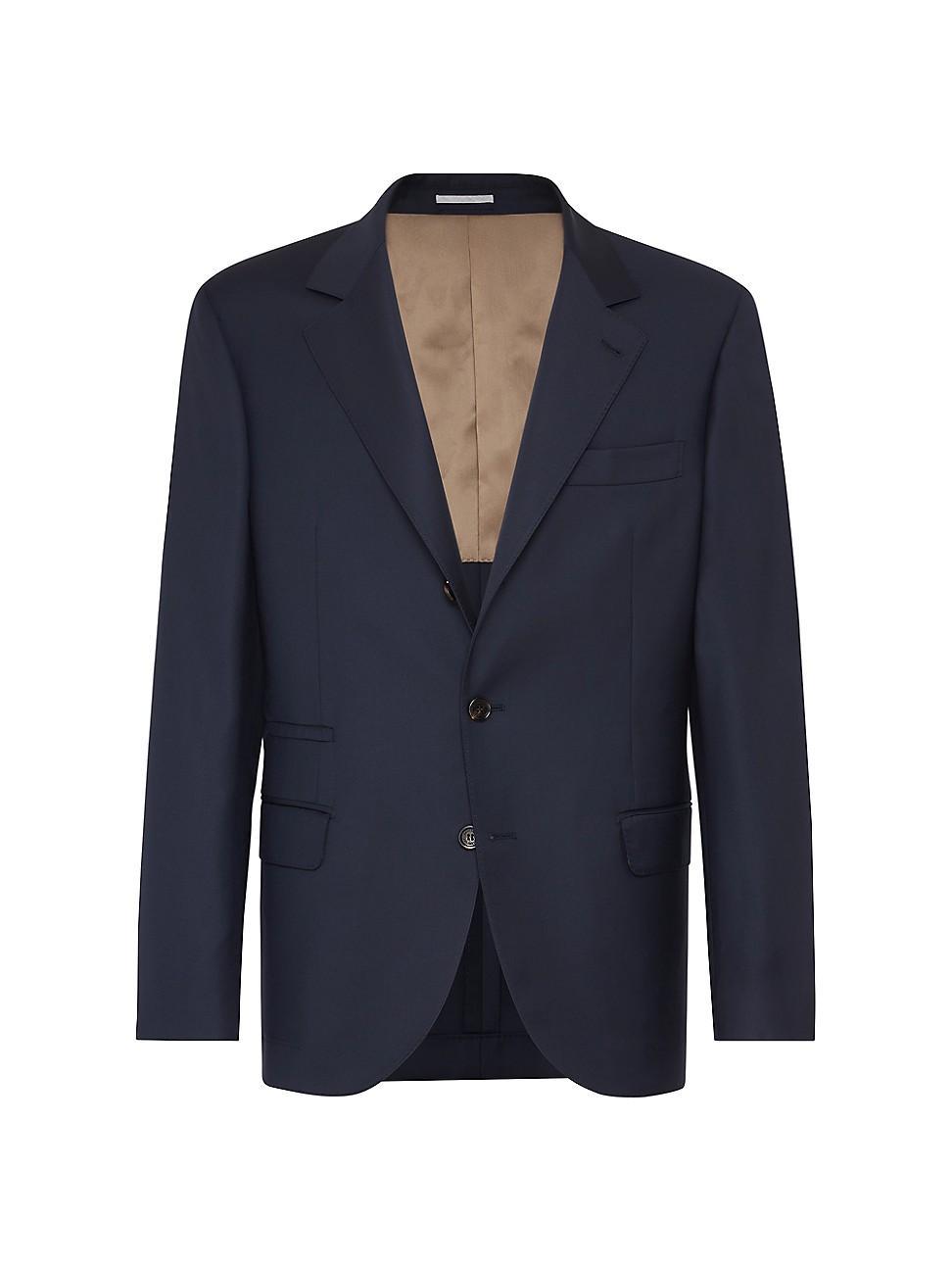 Mens Super 150s Virgin Wool Four Season Batavia Twill Blazer Product Image