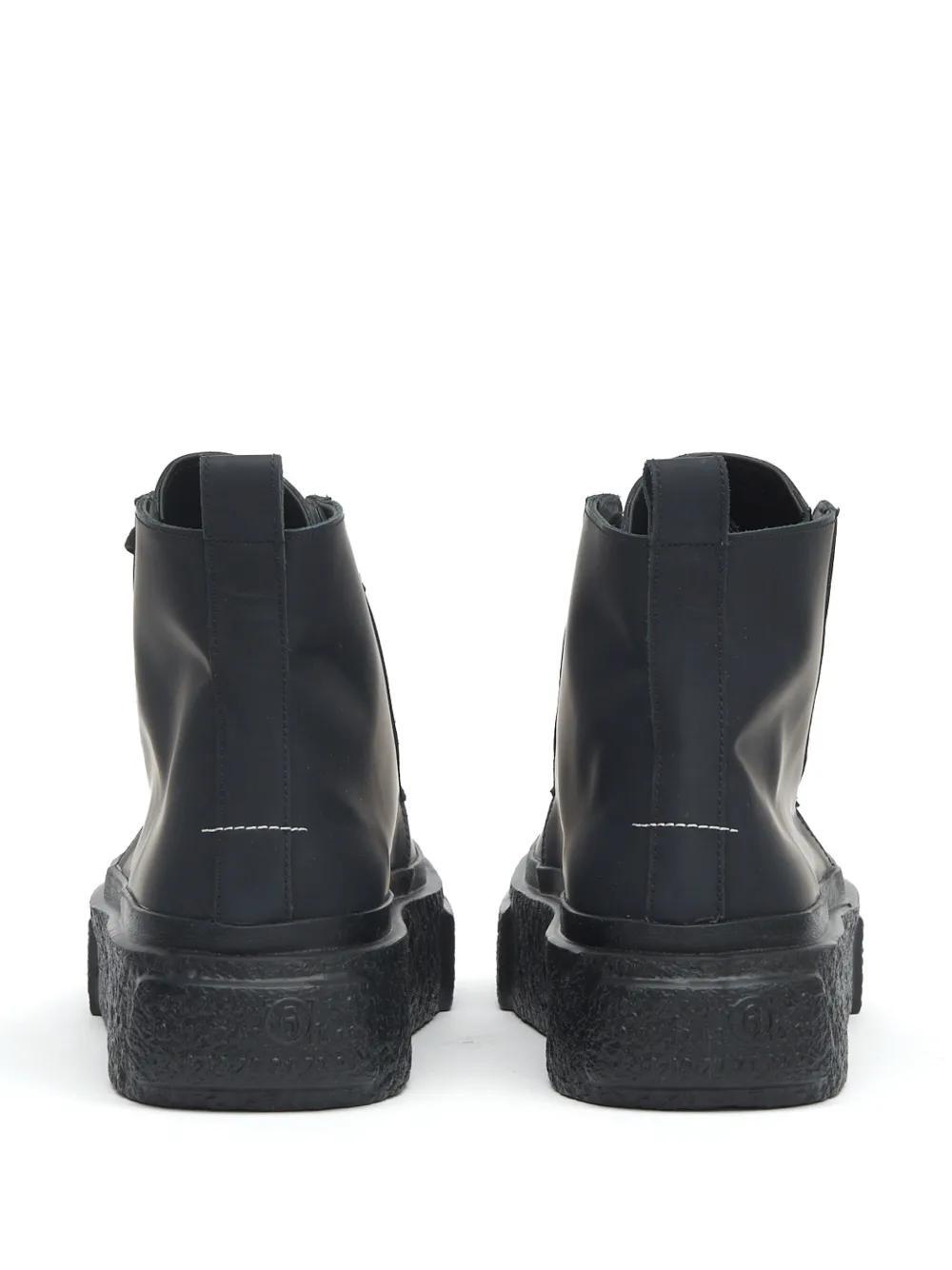 high-top leather sneakers Product Image
