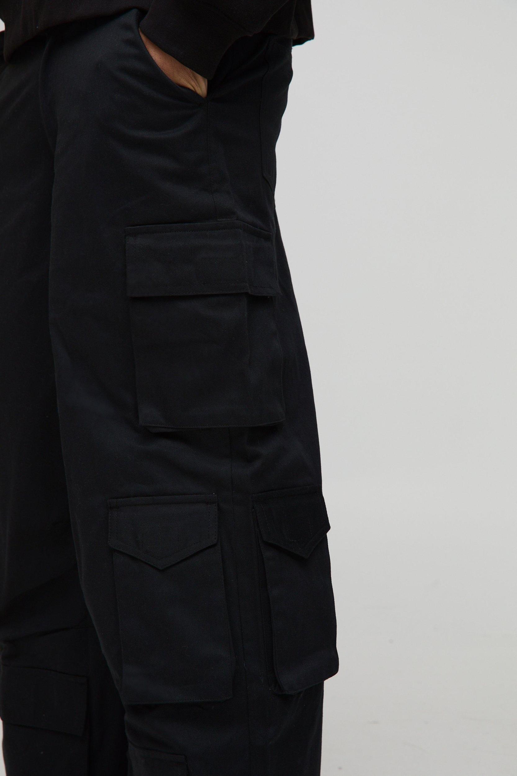 Extreme Baggy Rigid Multi Cargo Pocket Pants | boohooMAN USA Product Image