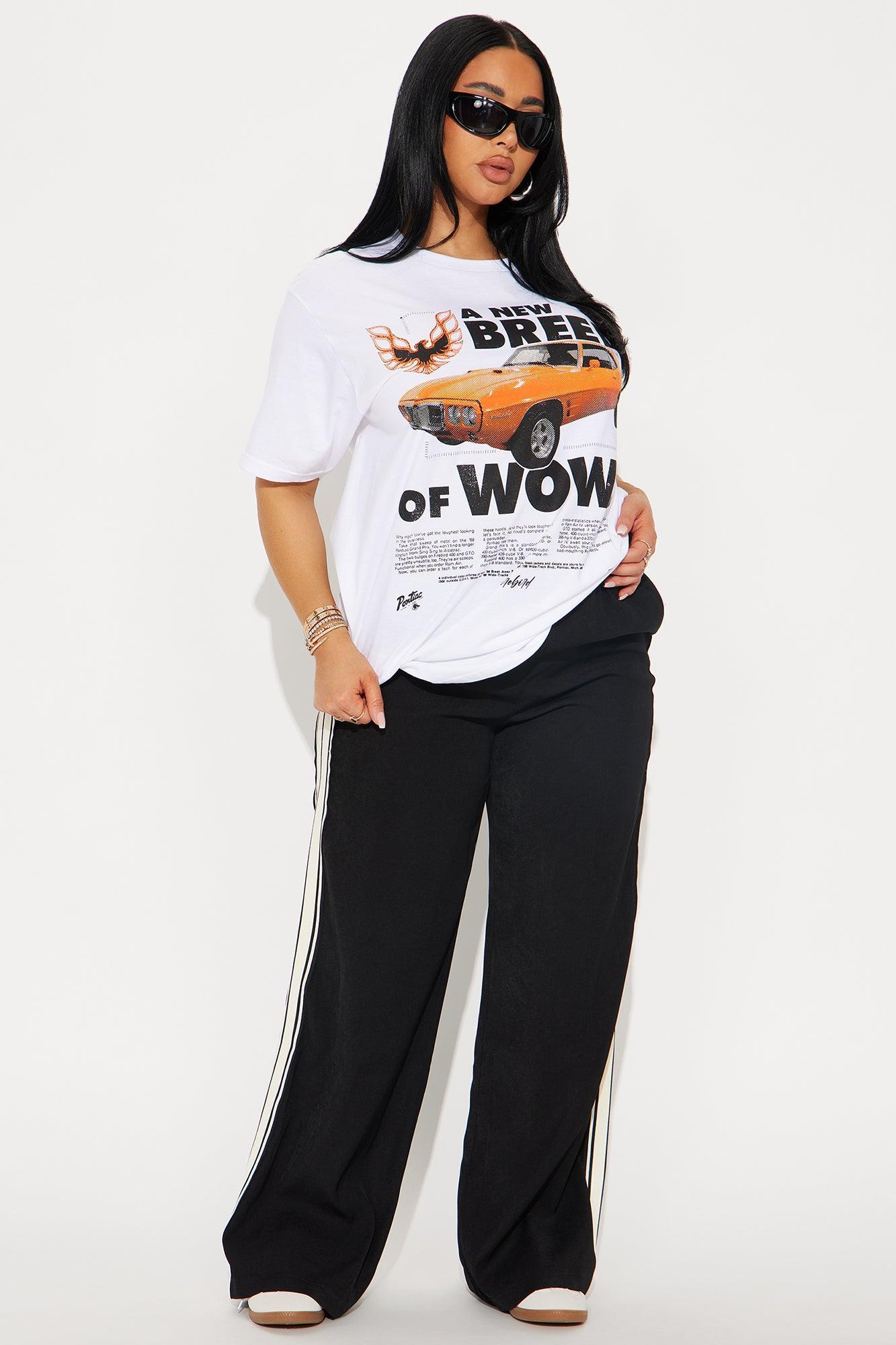 Firebird Oversized Tee - White Product Image