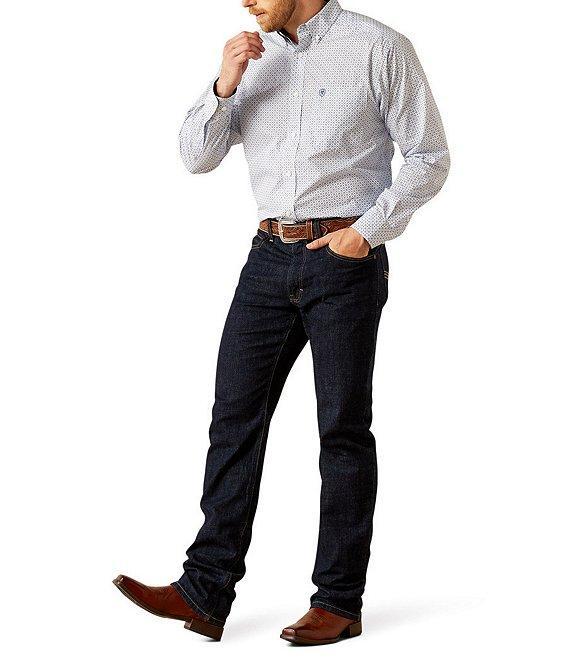 Ariat Classic-Fit Danny Wrinkle-Free Printed Long Sleeve Woven Shirt Product Image