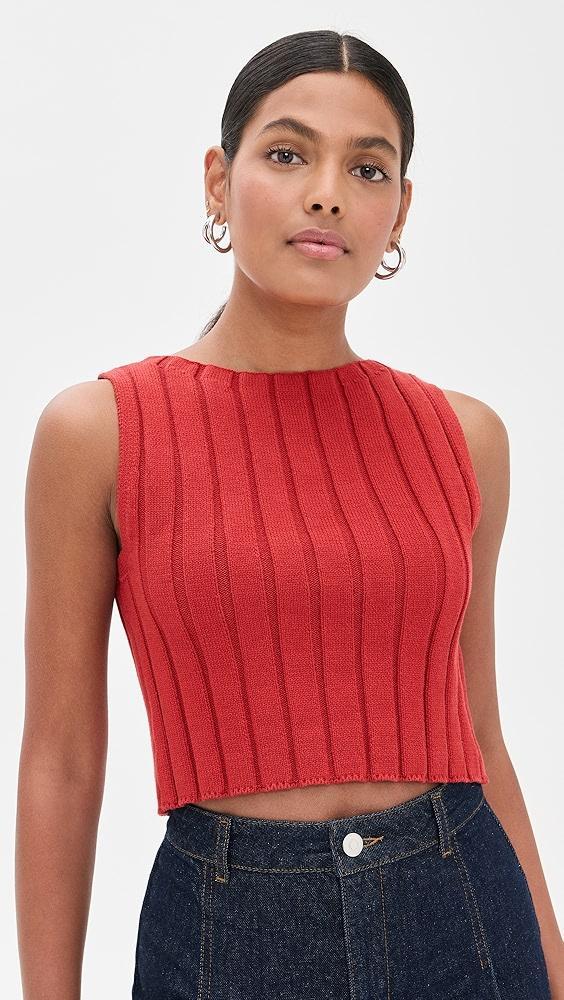Reformation Callie Cotton Ribbed Sweater Tank | Shopbop Product Image