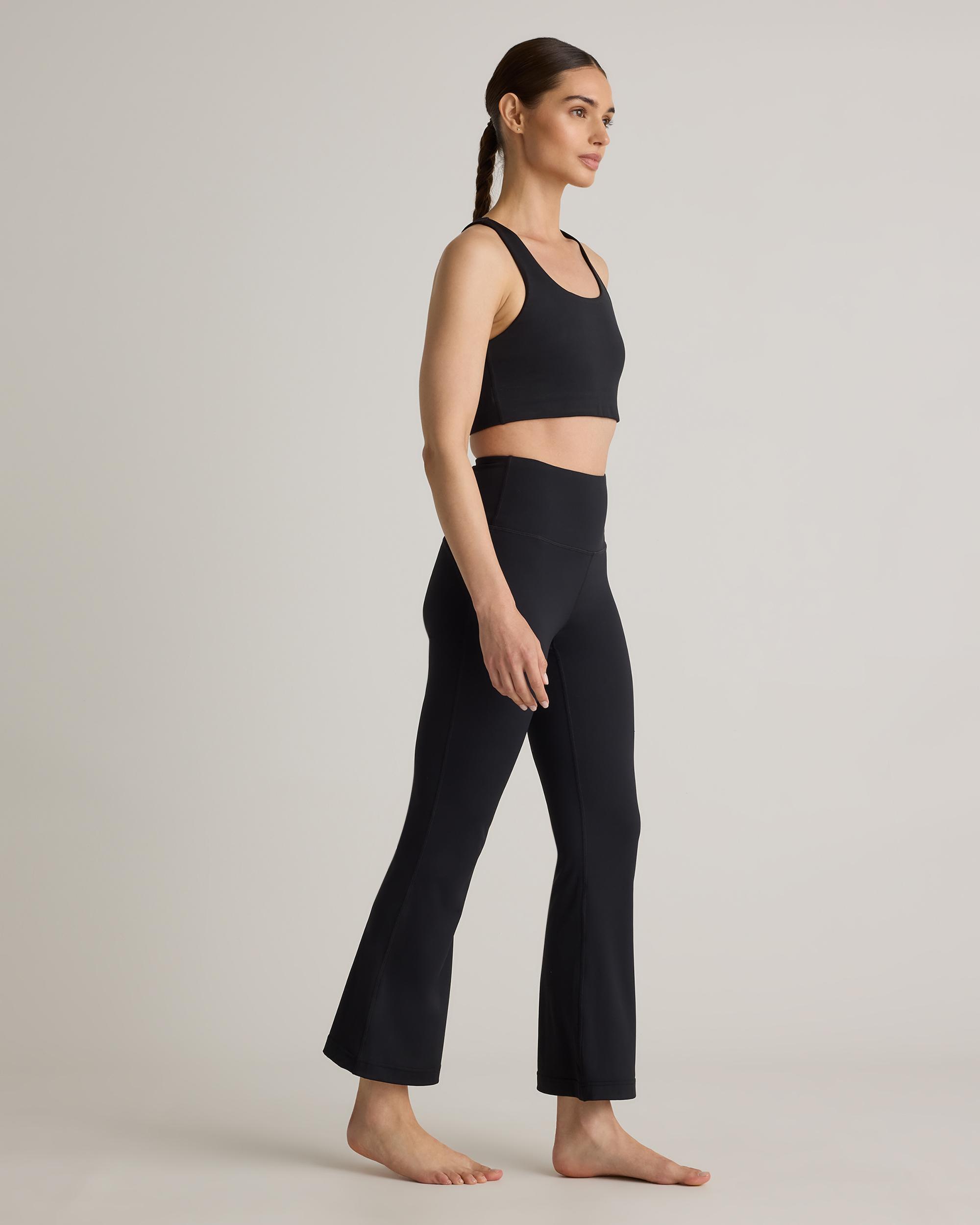 Quince | Women's Ultra-Form High-Rise Flared Pants Nylon/Spandex Product Image