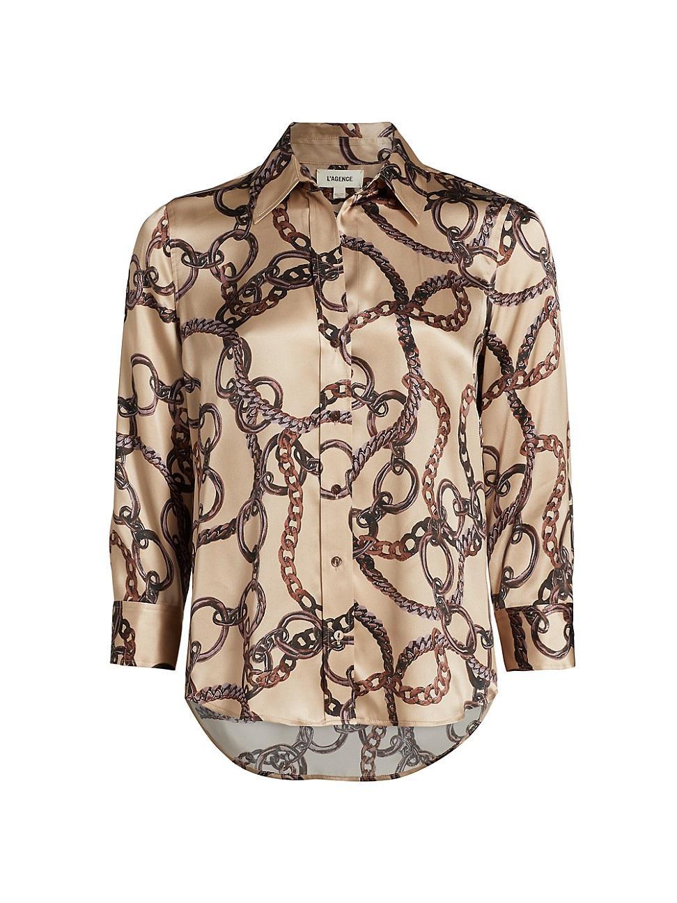 Womens Dani Status Silk Blouse Product Image