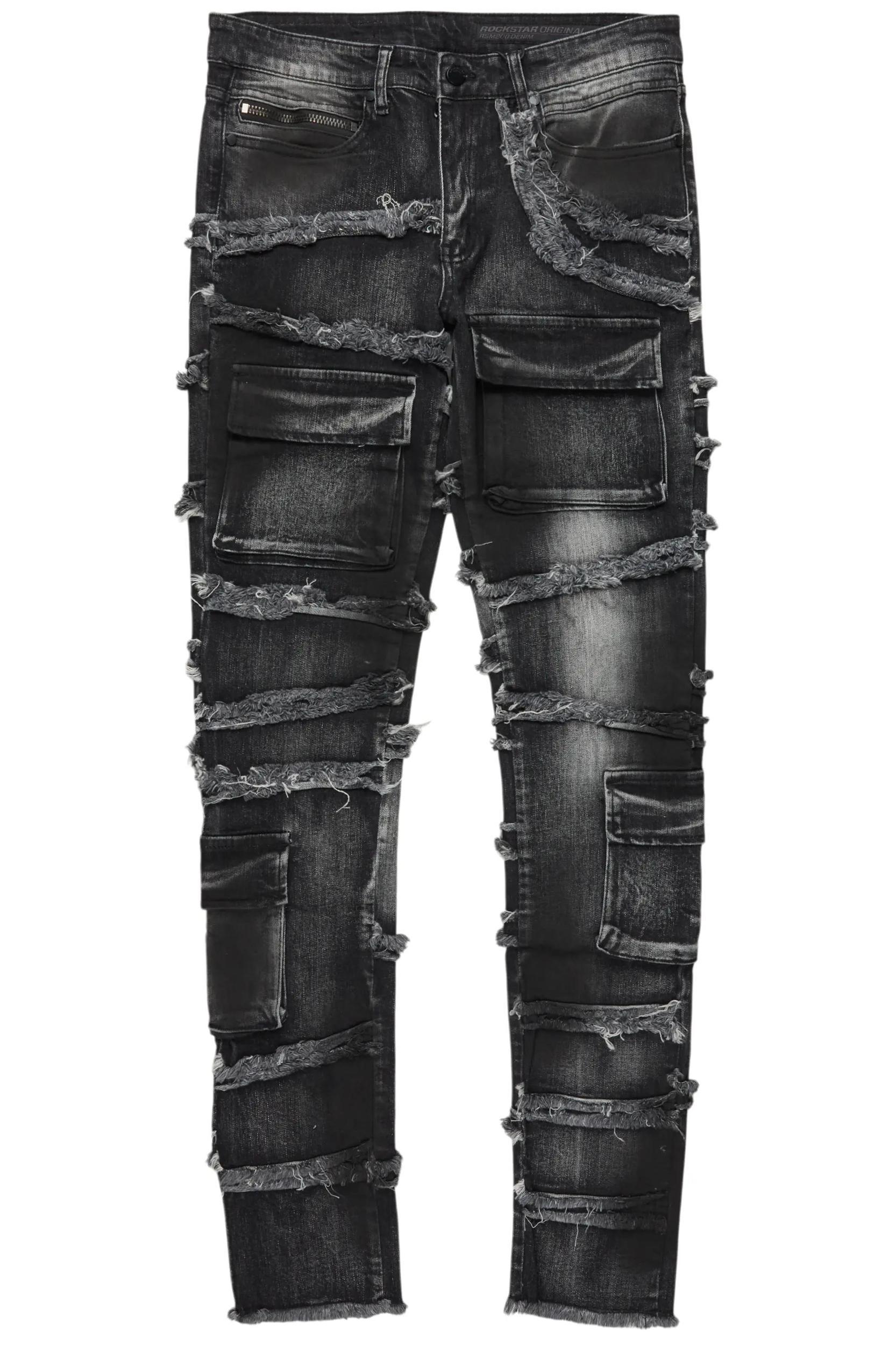Yves Grey Skinny Cargo Jean Male Product Image