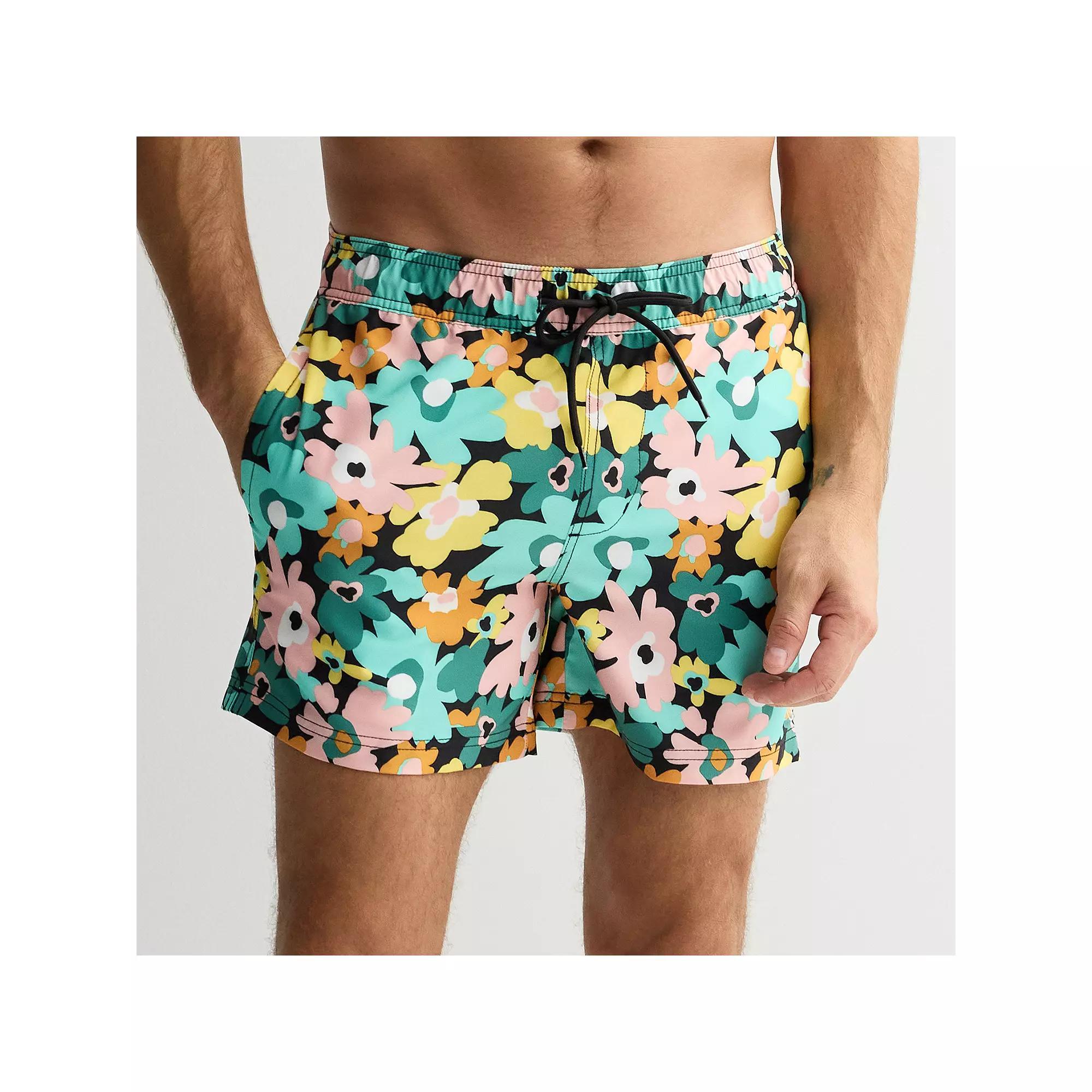 Men's Trinity Coast 5" Swim Trunks, Size: XXL 5 INCH, Black Product Image