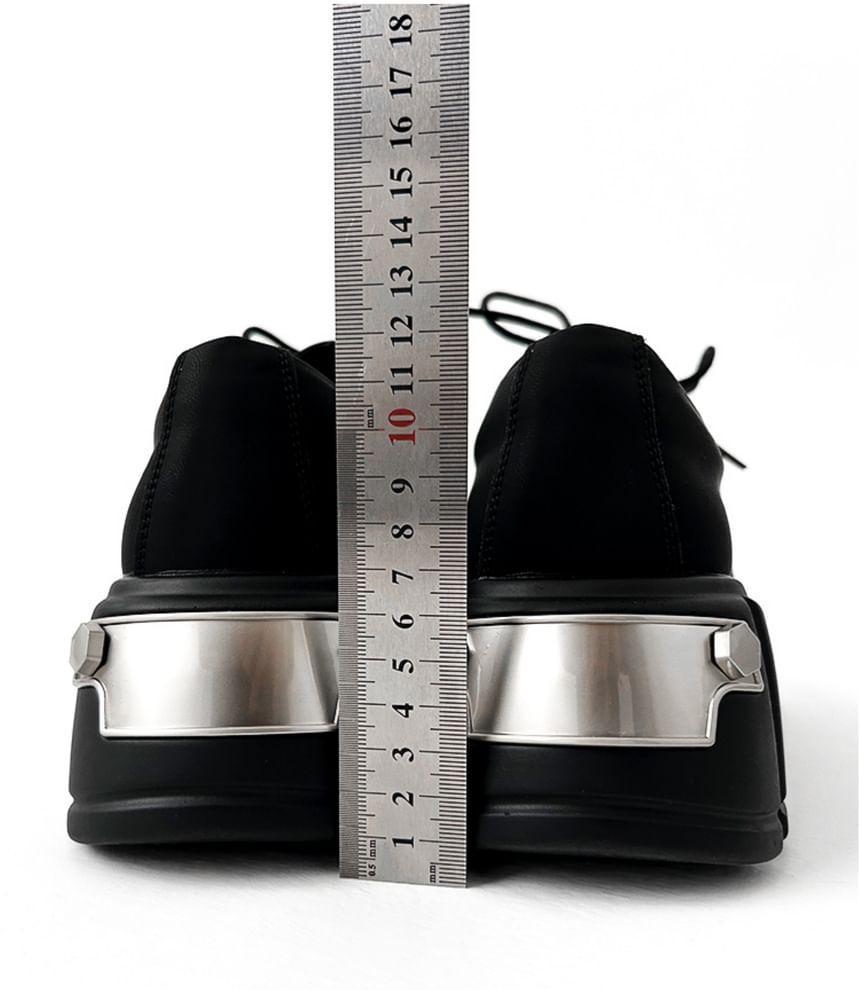 Lace-Up Platform Derby Shoes Product Image