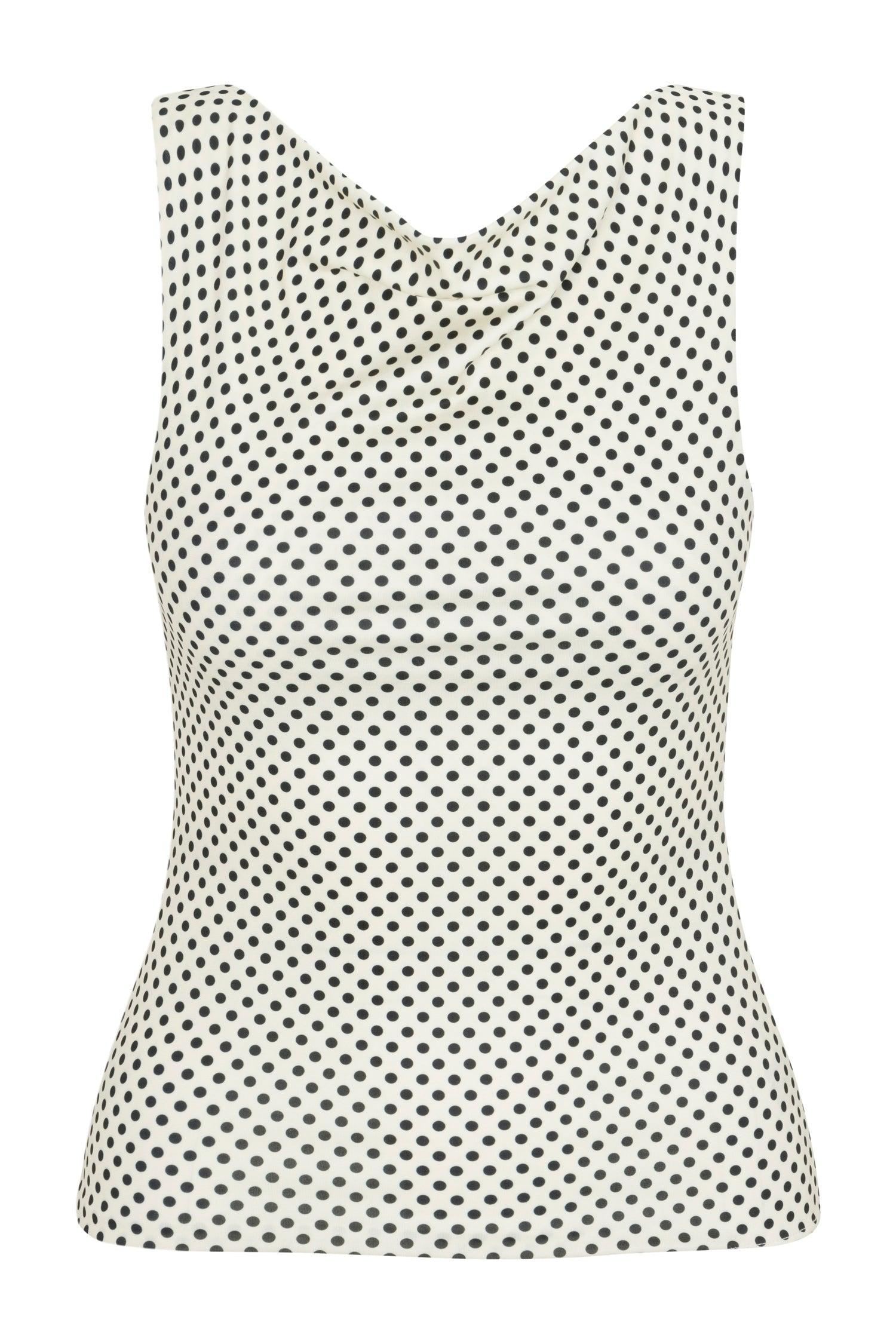 LANI TOP - BUTTER POLKA DOT Product Image