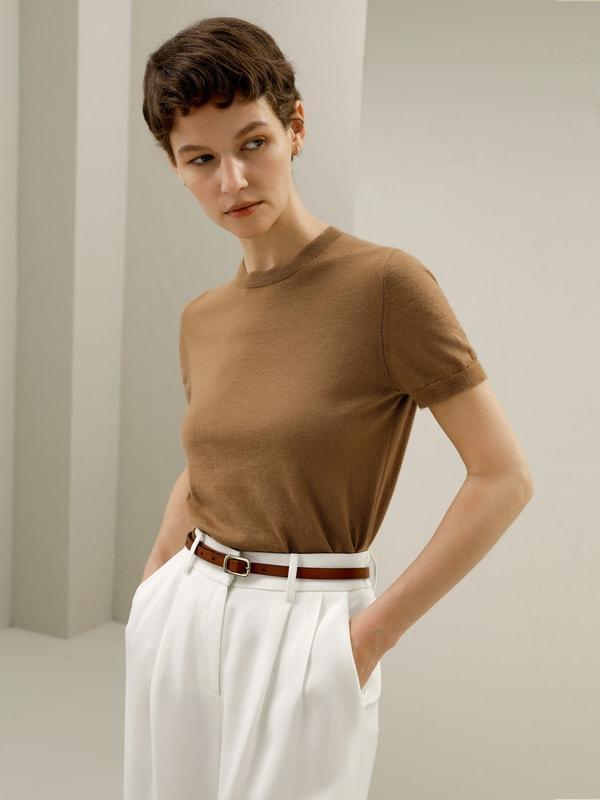 Cashmere Round Neck Sweater Product Image