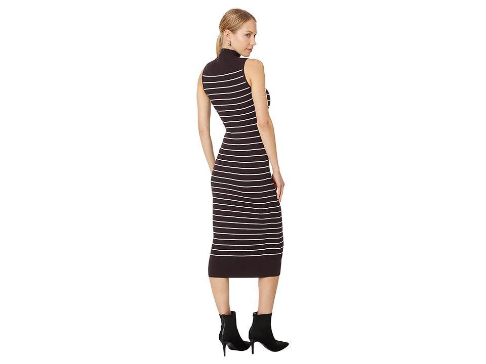 Madewell Mandrell Sweaterdress Stripe - Snowy (Espresso) Women's Dress Product Image