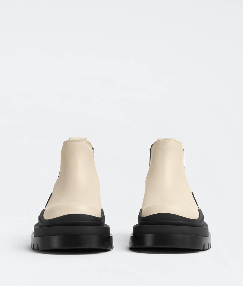 Women's Tire Ankle Chelsea Boot in Sea salt / Black Product Image