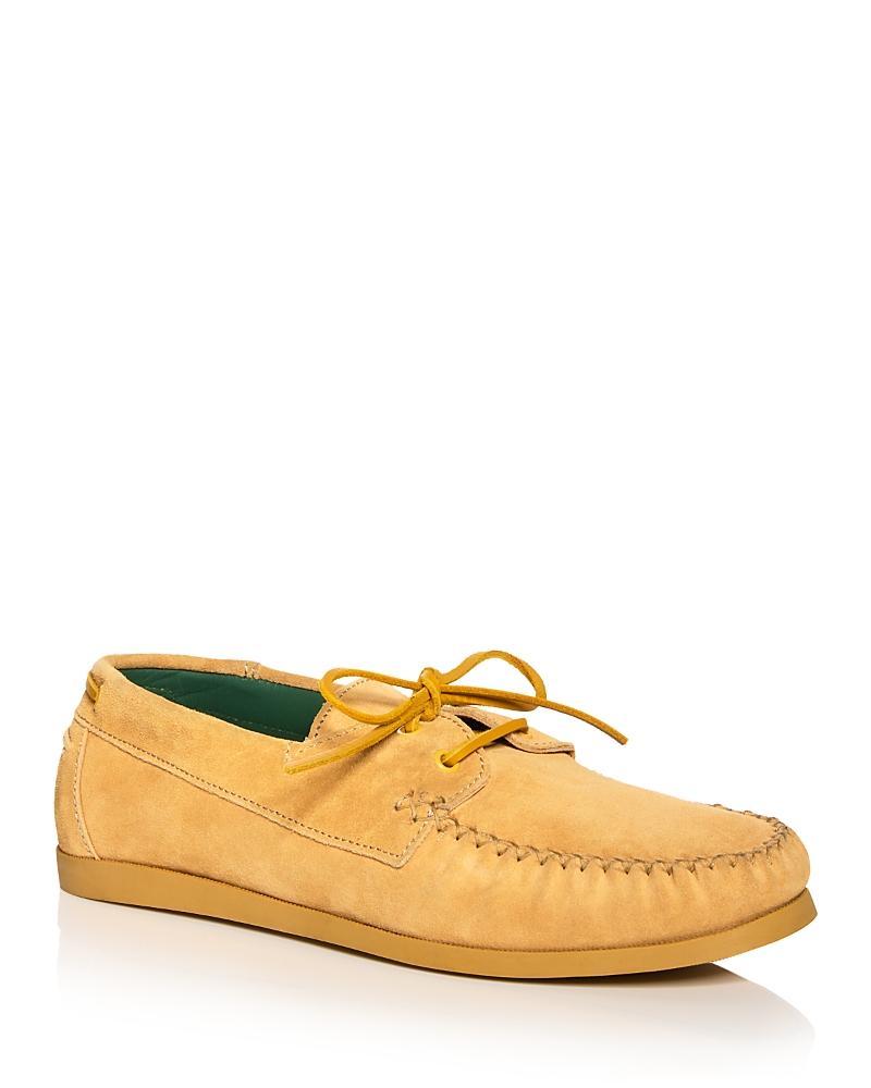 Vinnys Mens Boatman Suede Boat Shoes Product Image