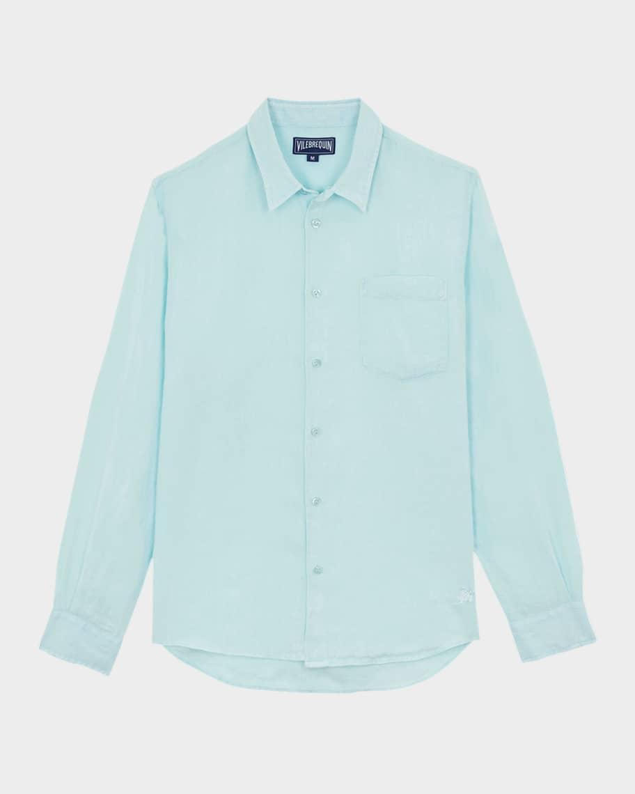 Mens Linen Sport Shirt Product Image