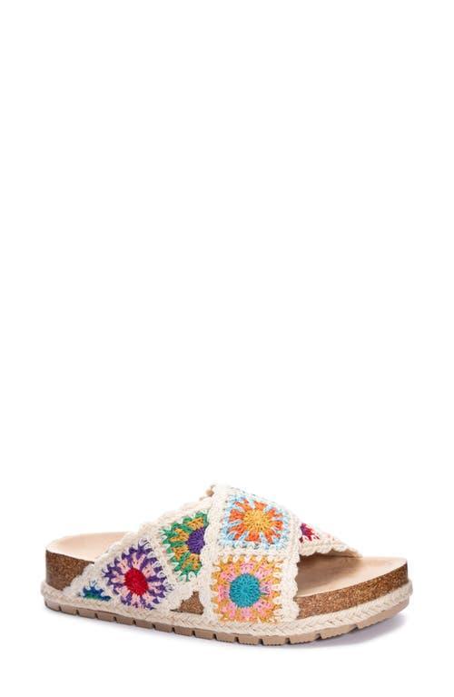 Womens Dirty Laundry Tacoma Crochet Slide Sandal - Cream Product Image