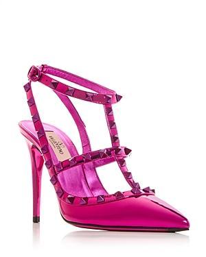 Rockstud Leather Caged Pump Product Image