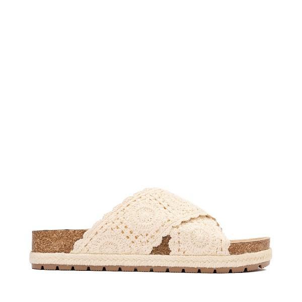 Womens Dirty Laundry Tacoma Crochet Slide Sandal - Cream Product Image