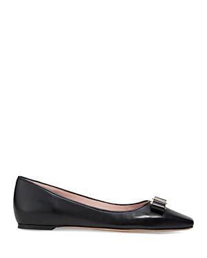 Ferragamo Womens Joelle Denim Ballet Flats Product Image