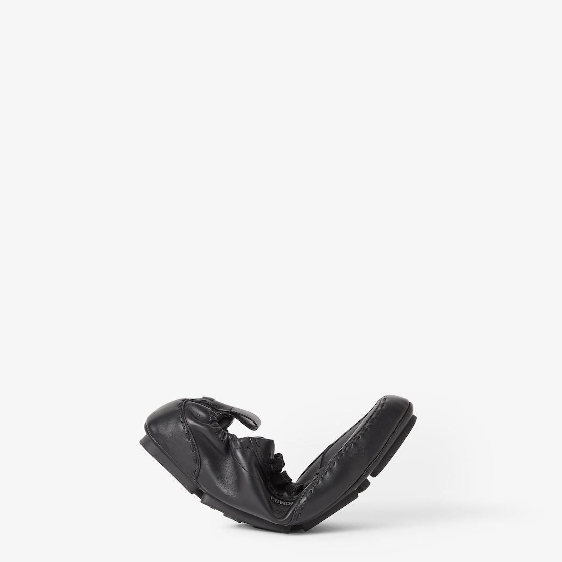 Fendi Fit sneakersBlack leather low-tops Product Image