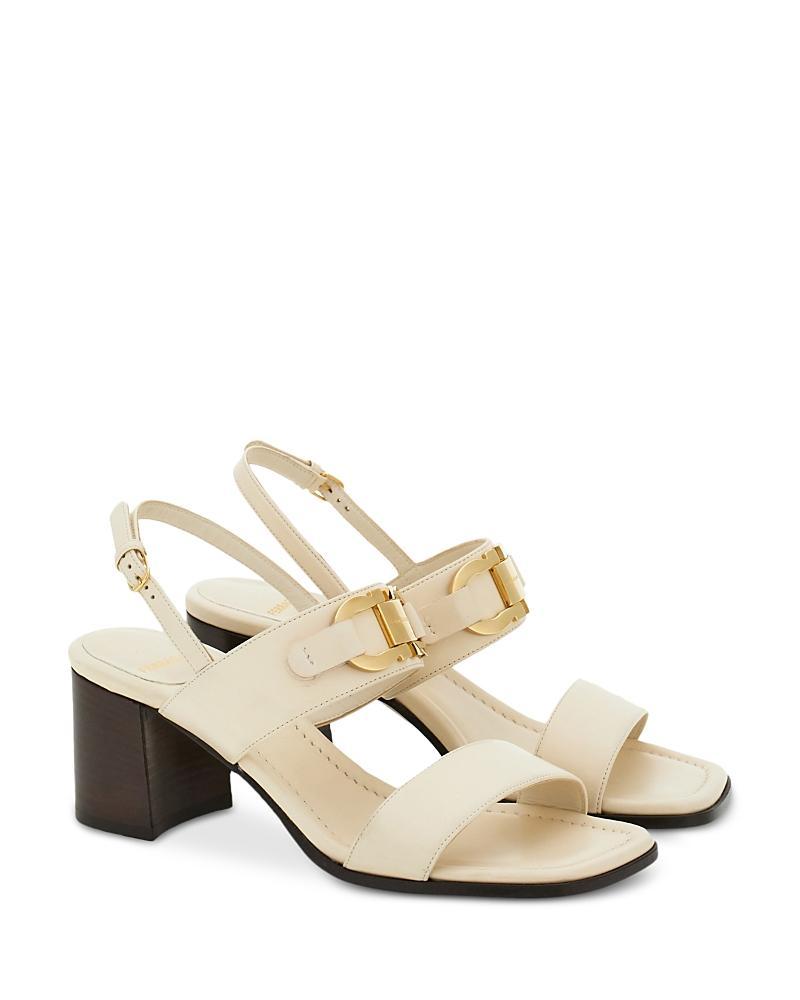 Ferragamo Womens Lou Gancini Block Heel Sandals Product Image