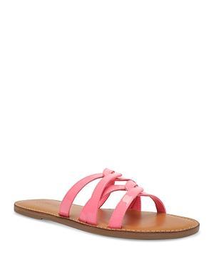 Schutz Womens Lyta Patent Strappy Slide Sandals Product Image