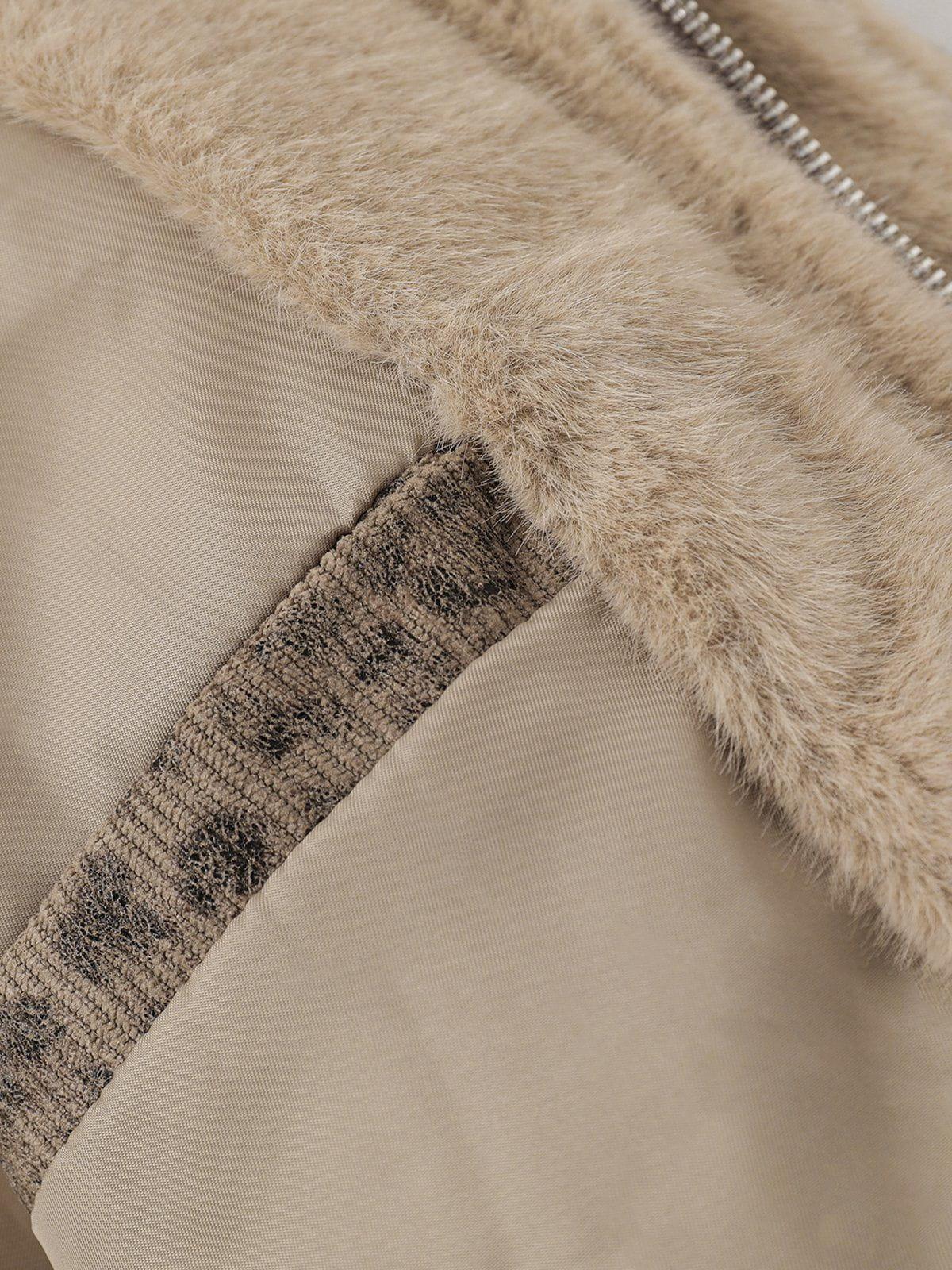 Aelfric Eden Leopard Print Corduroy Coat Product Image
