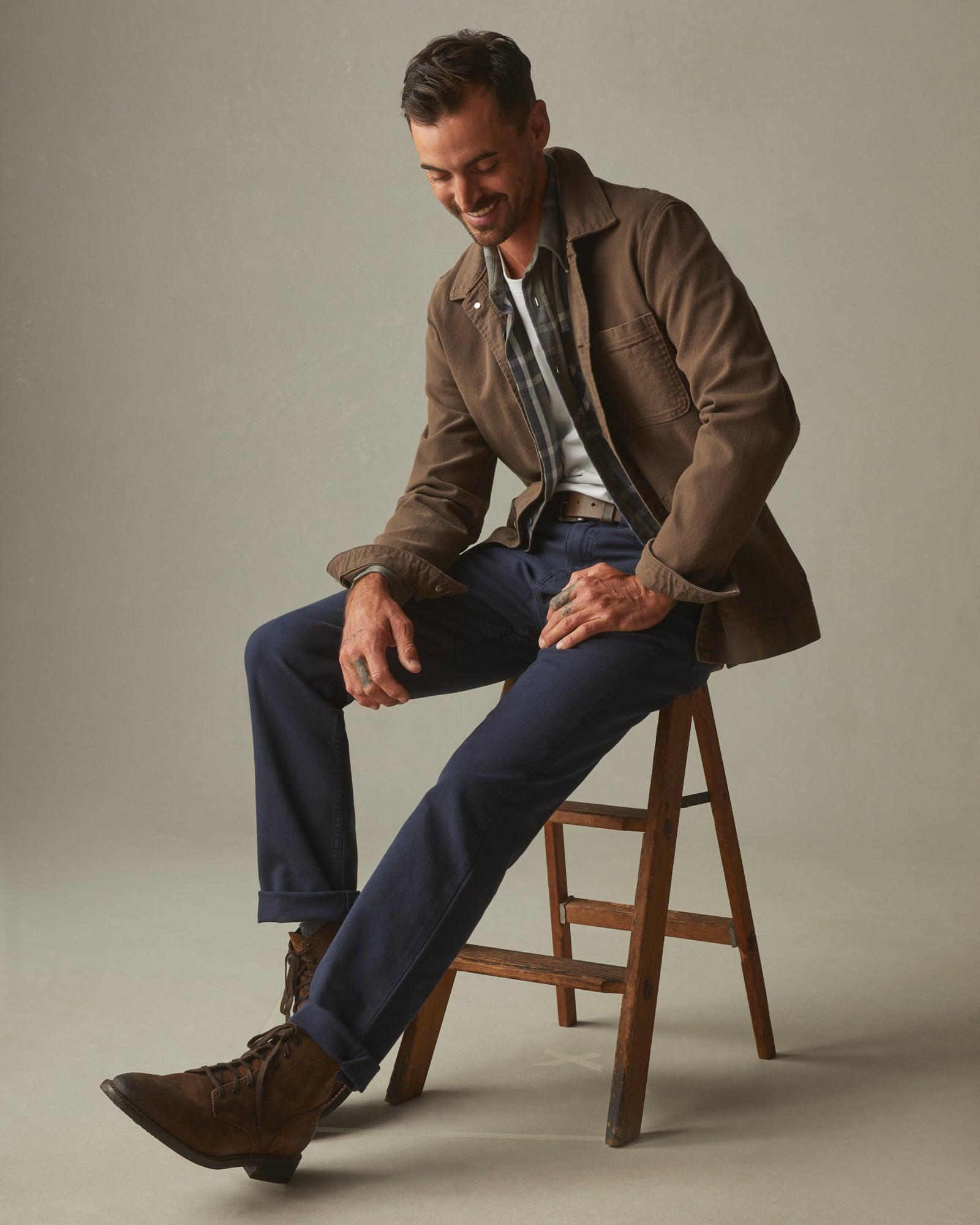 Men's Roughneck Pant Straight - Dress Navy Product Image