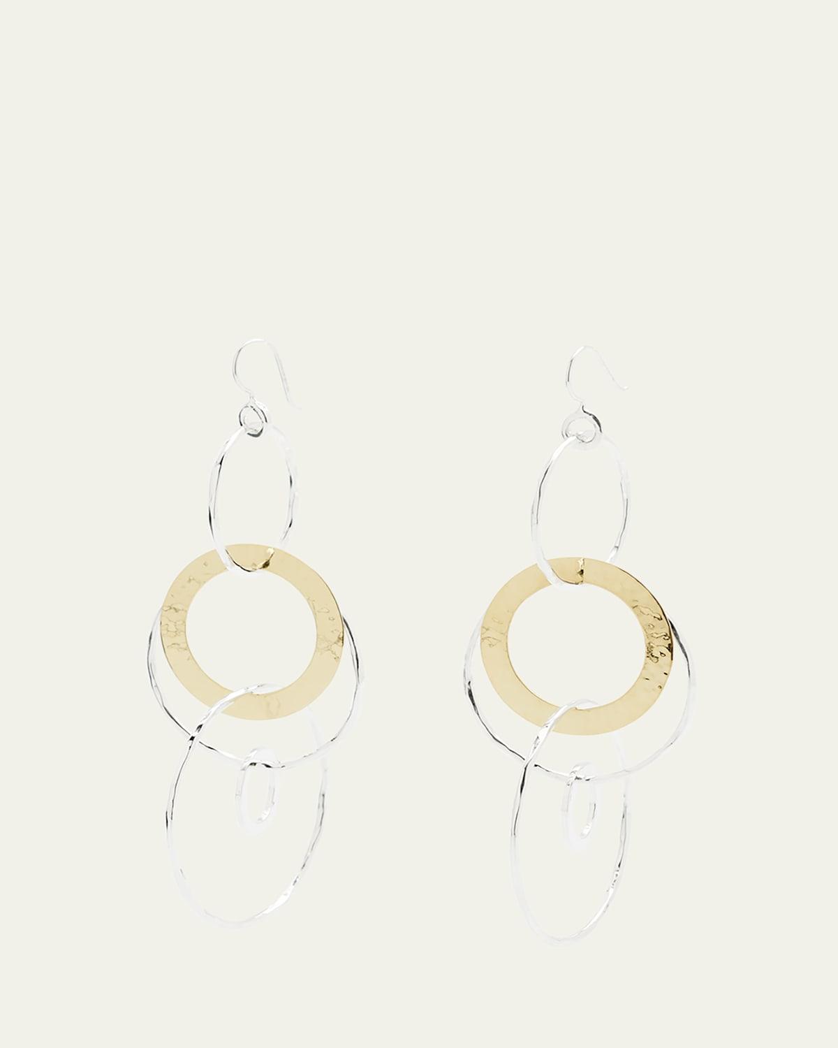 Jumbo Hammered Jet Set Earrings in Chimera Product Image