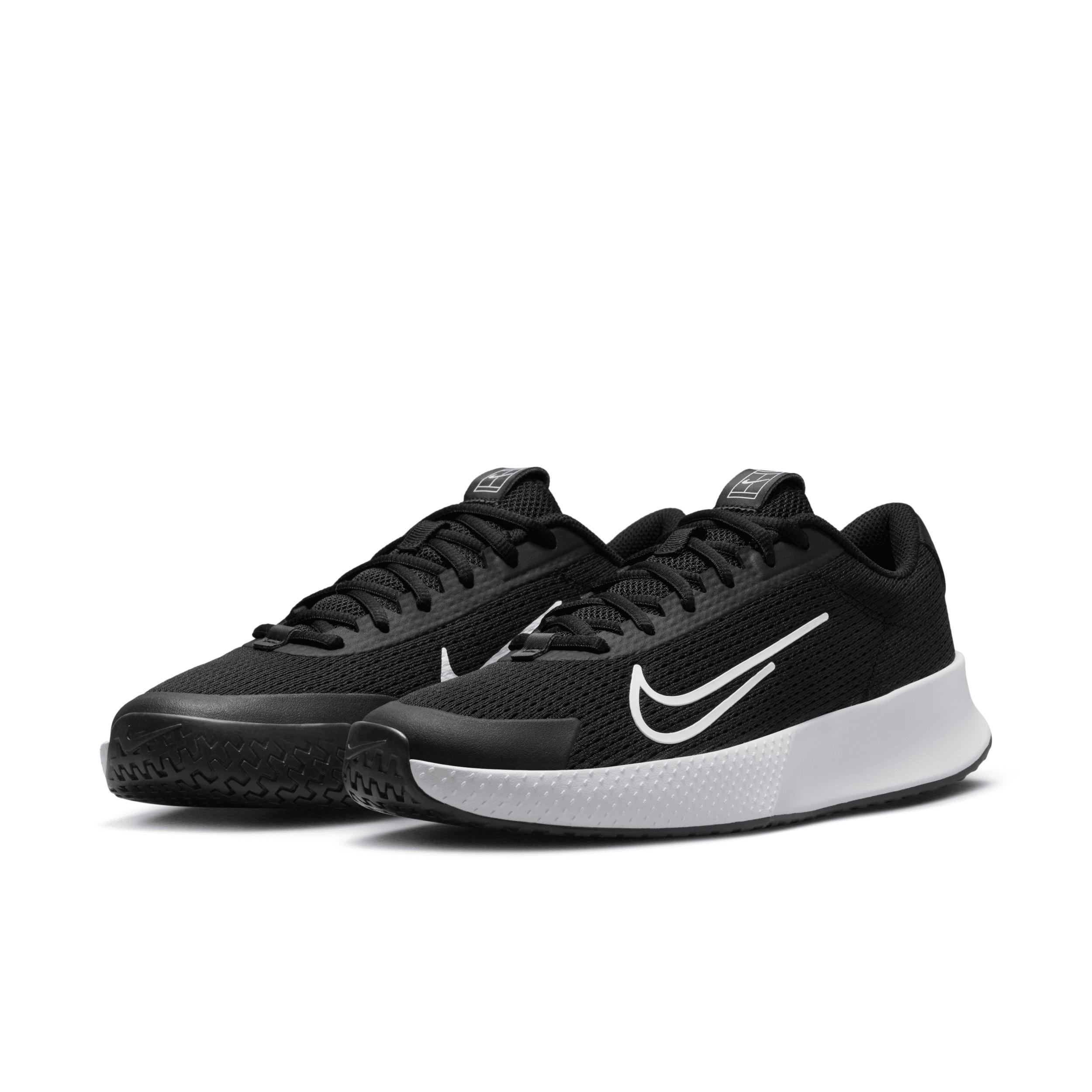 Nike NikeCourt Vapor Lite 2 Women's Hard Court Tennis Shoes, Size: 10, Black White Product Image