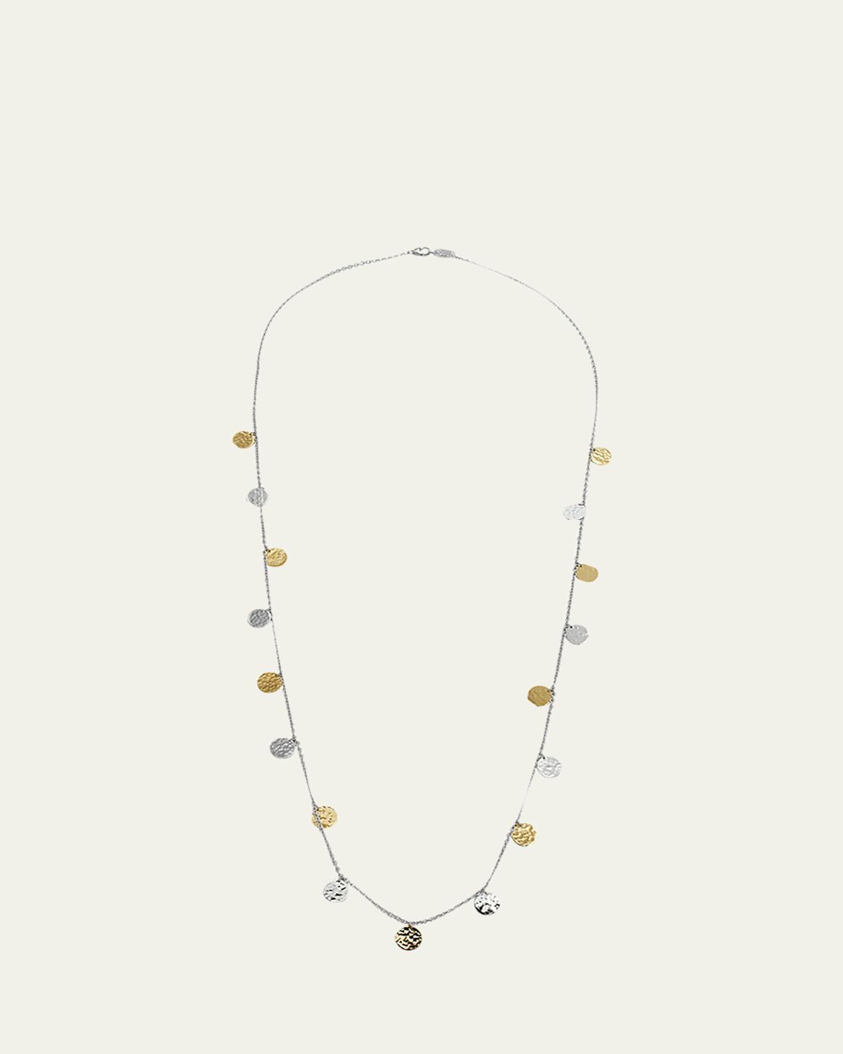 Womens Classico Chimera Two-Tone Hammered Paillette Long Necklace Product Image