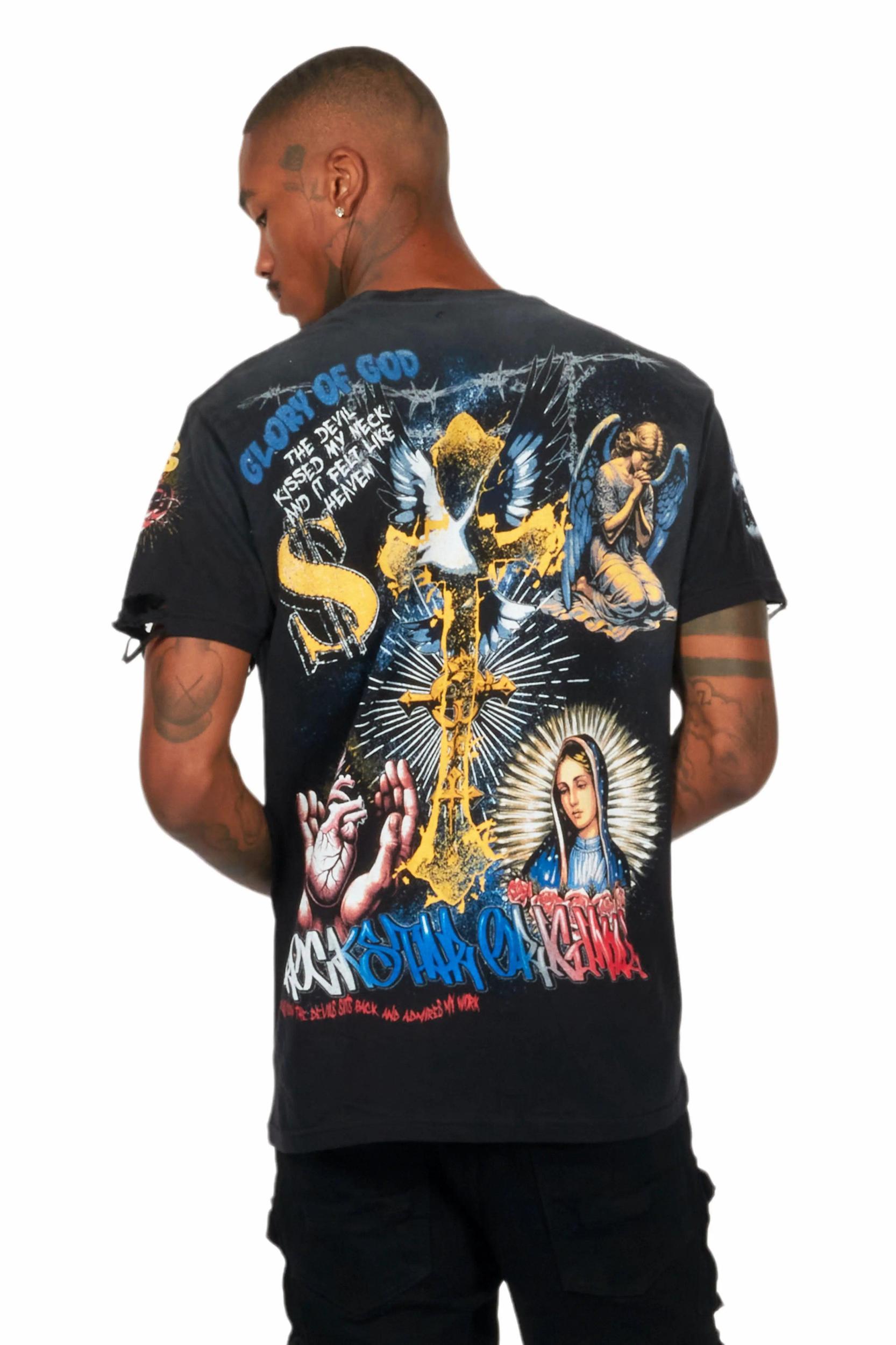 Innis Black Graphic T-Shirt Male Product Image