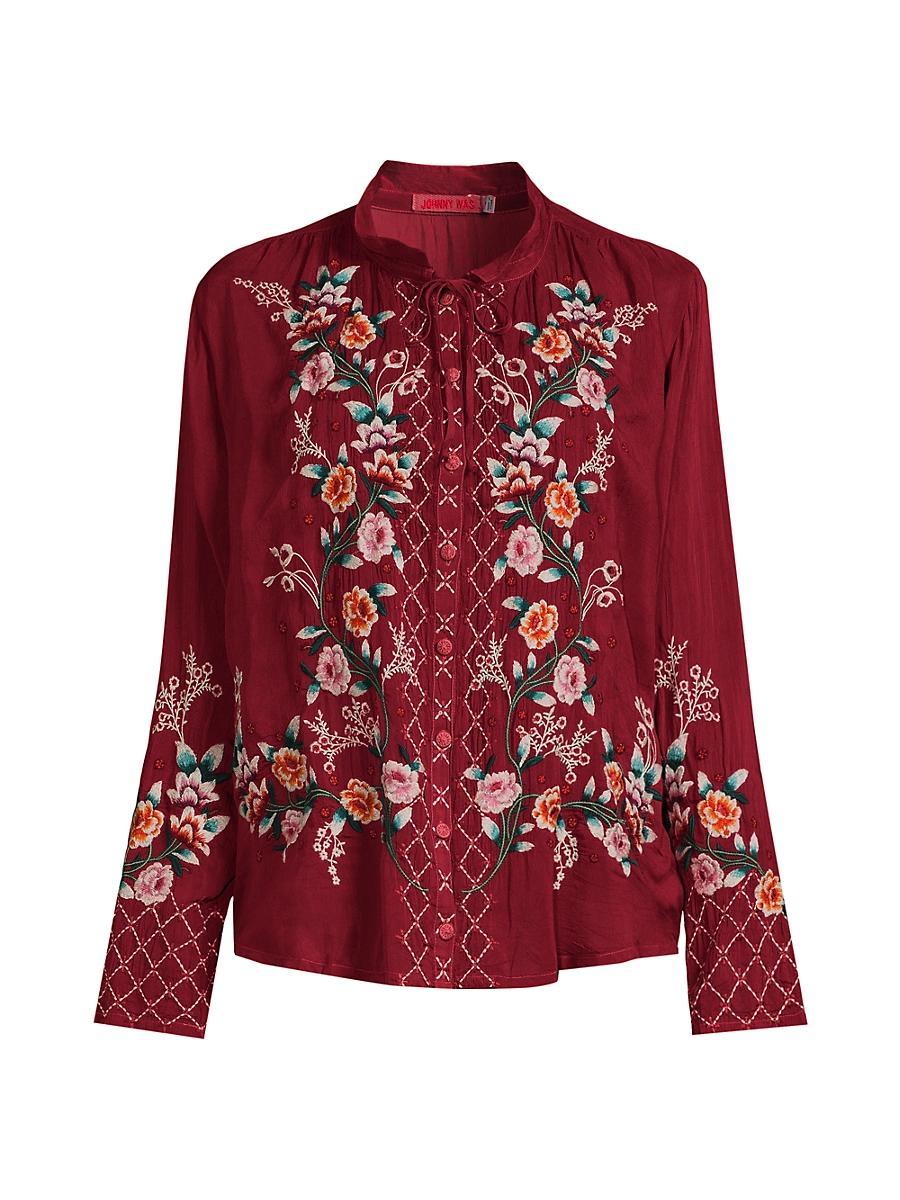 Womens Fargo Embroidered Blouse Product Image