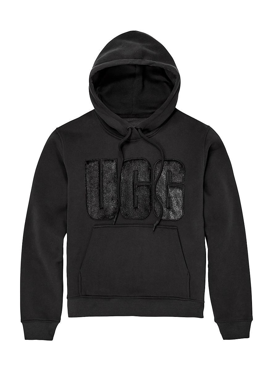 Womens Fuzzy Logo Hoodie Product Image