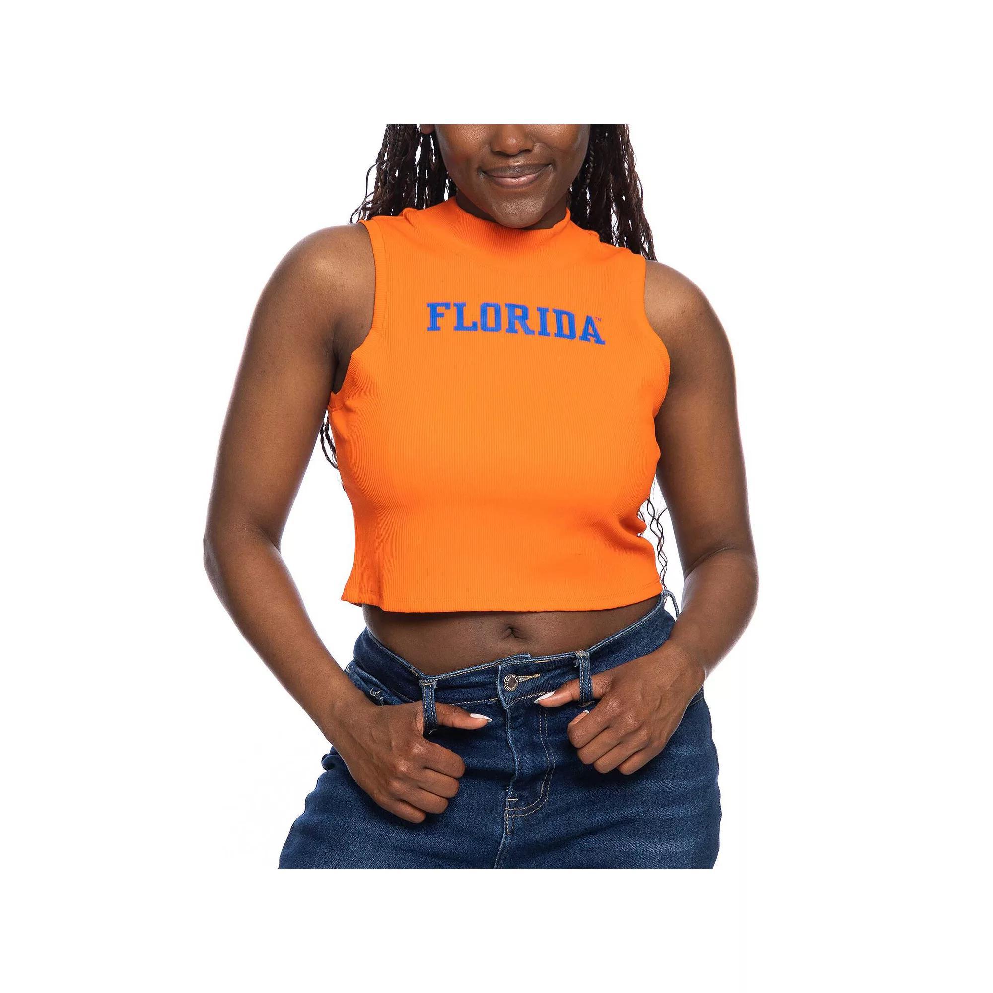 Women's ZooZatz Orange Florida Gators Cropped Tank Top, Size: XL Product Image