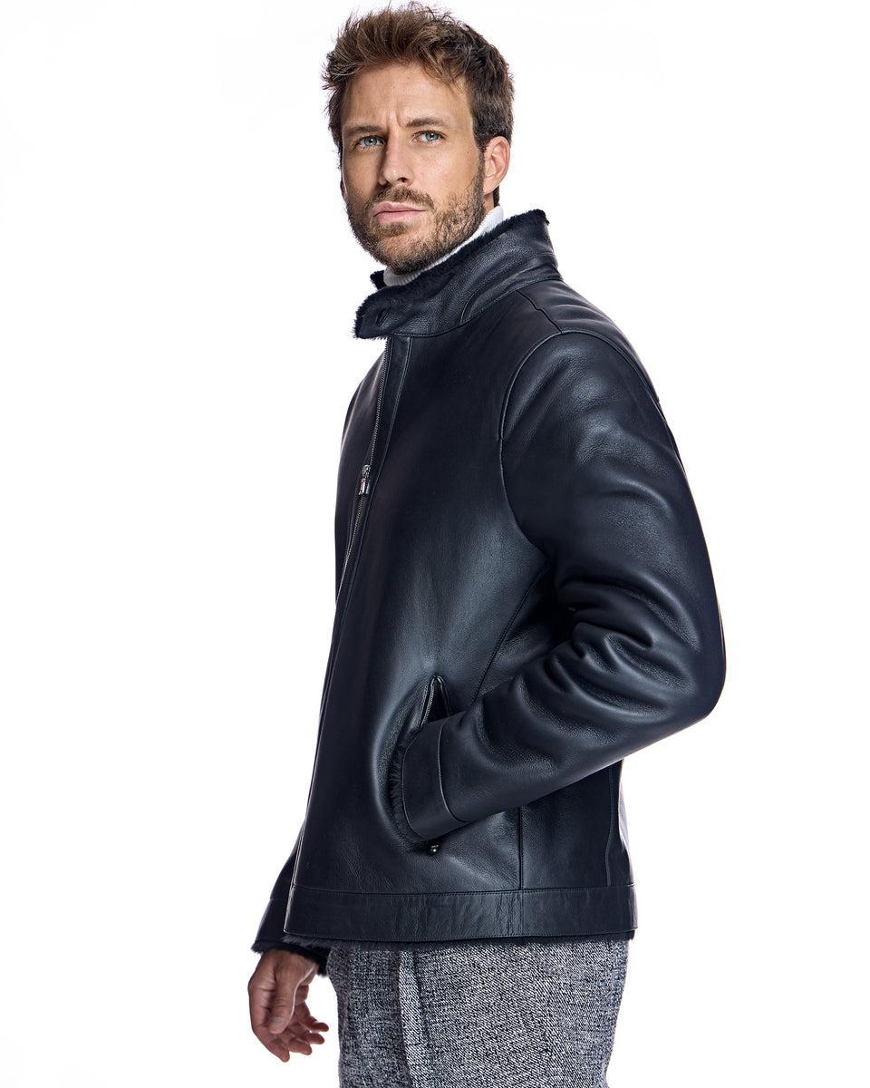 Men's Nappa Shearling Jacket Product Image