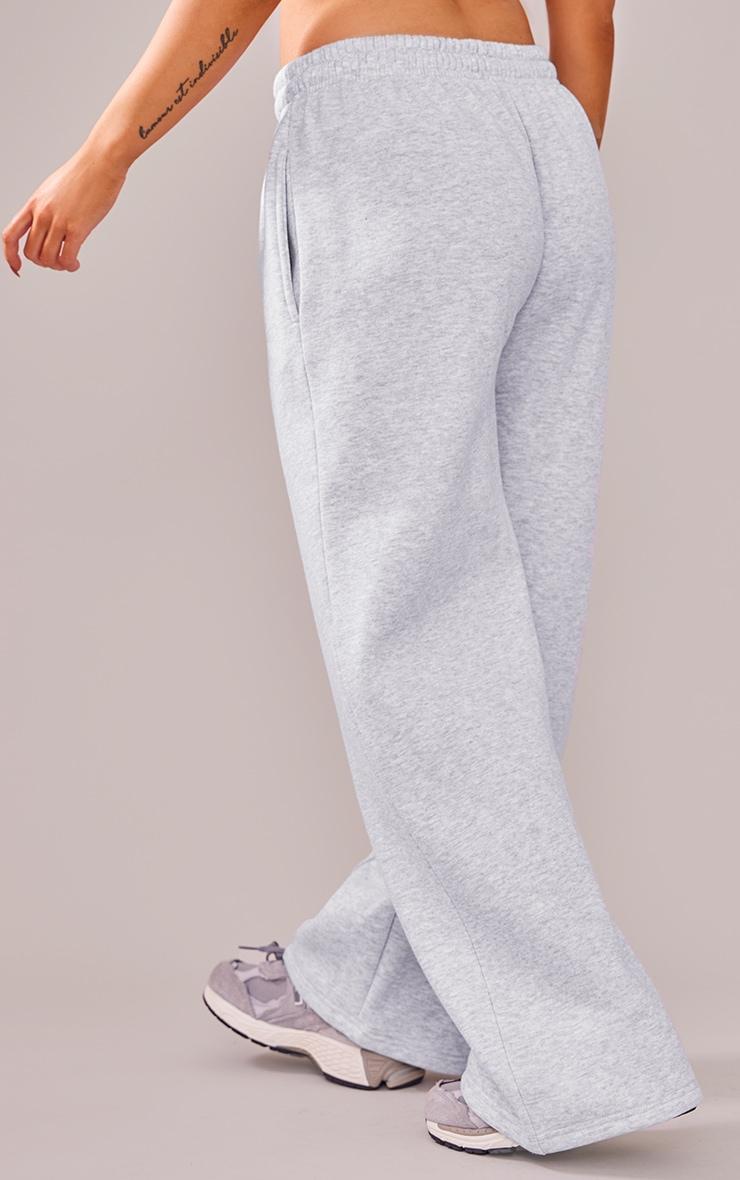Petite Ash Grey Pintuck Drawstring Straight Leg Sweatpants Product Image