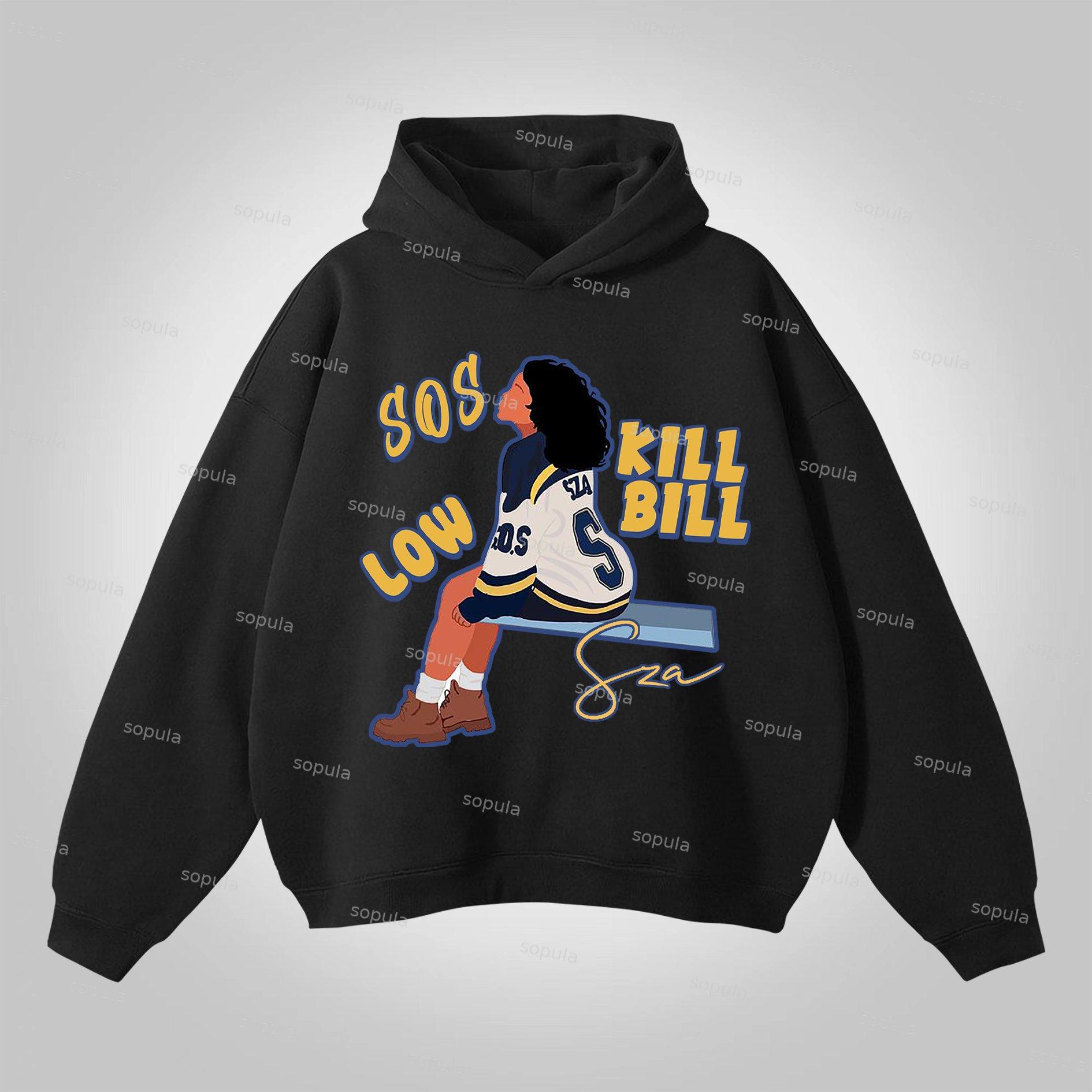 Sopula Jesus Print Graphic Cotton Hoodie Product Image