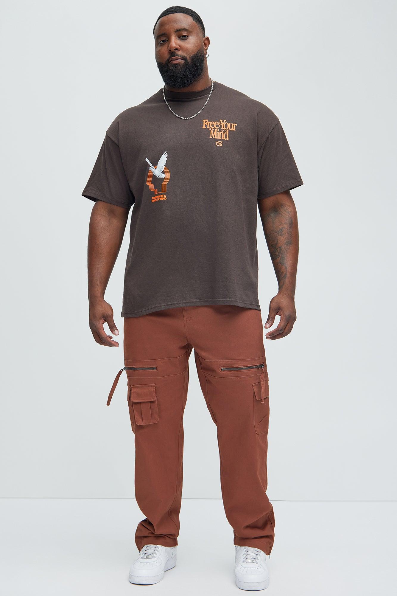Free Your Mind Short Sleeve Tee - Brown Product Image