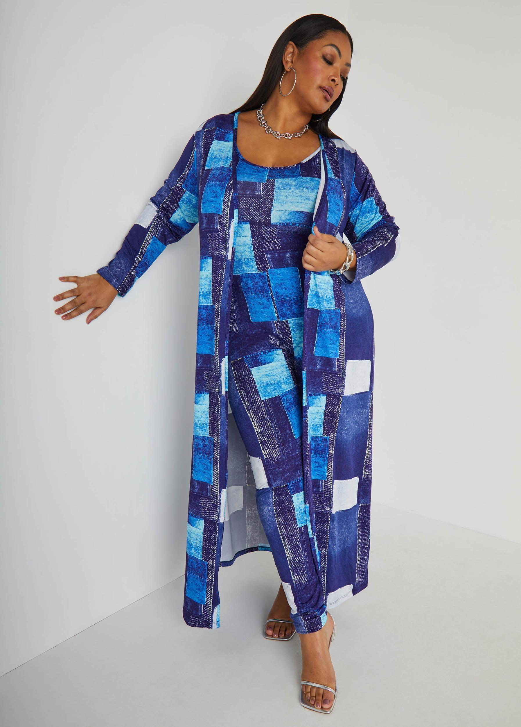 Denim Print Catsuit Product Image