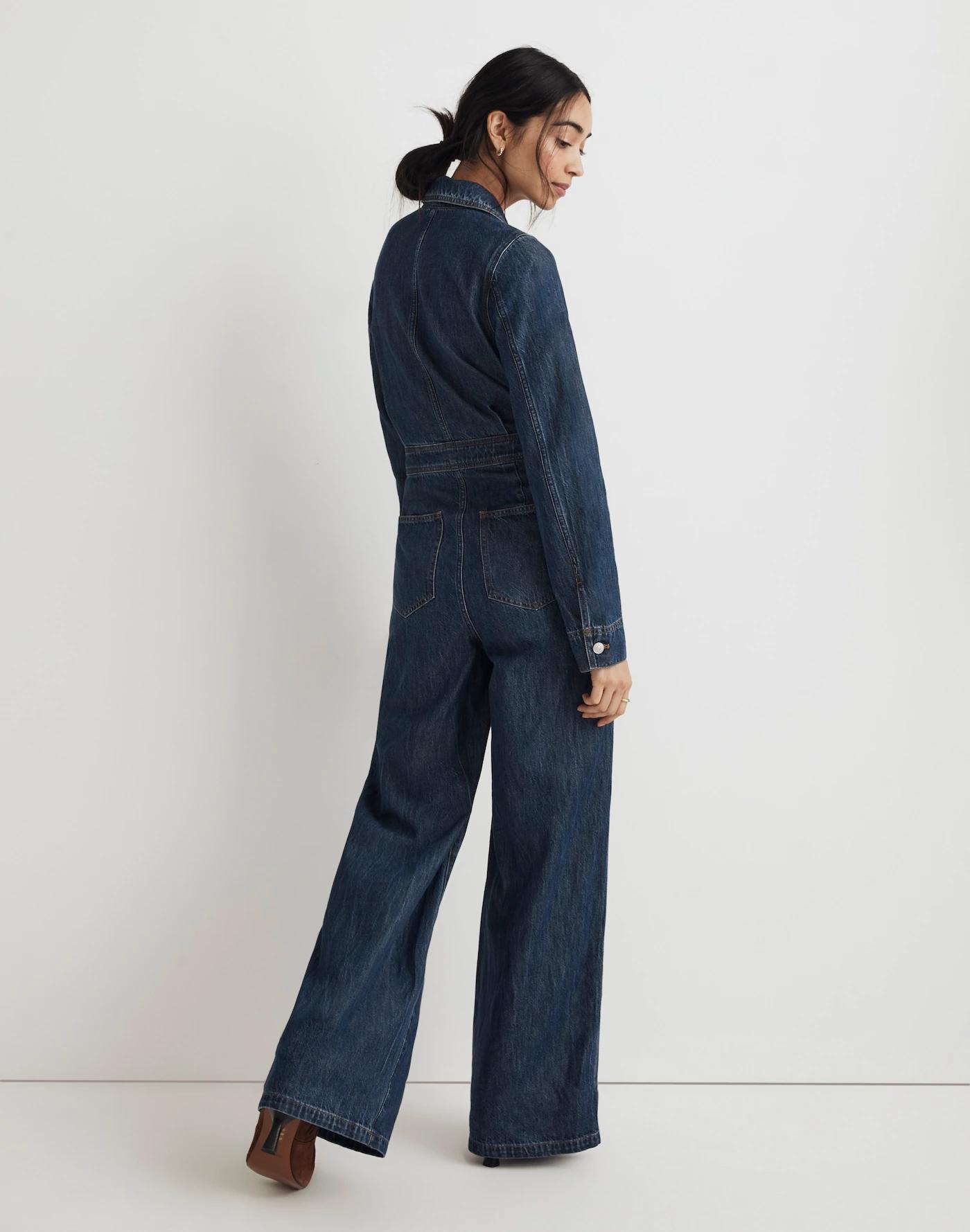 Denim Tailored Jumpsuit in Norvell Wash Product Image