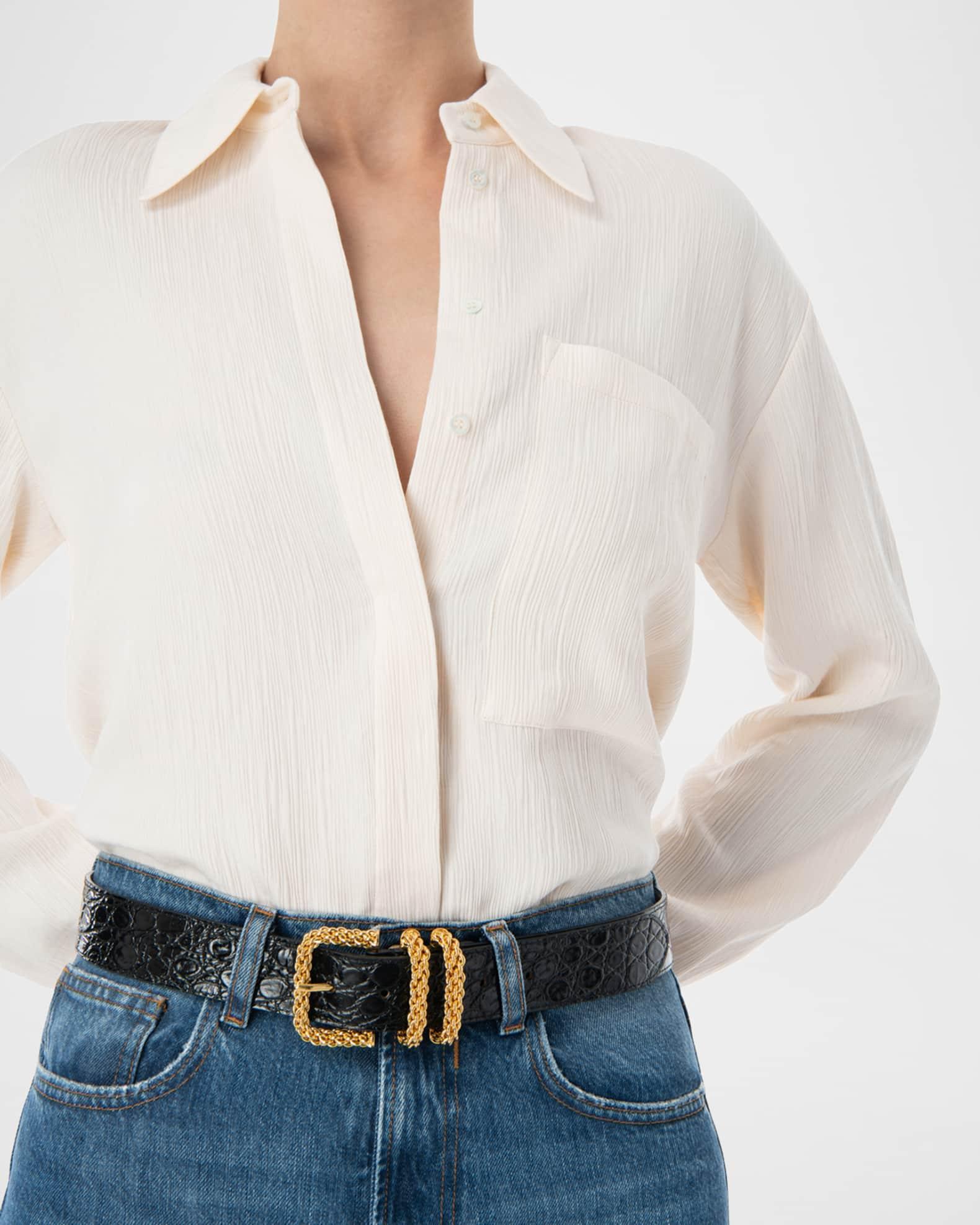 Katina Circular Moc-Croc Chain Belt Product Image