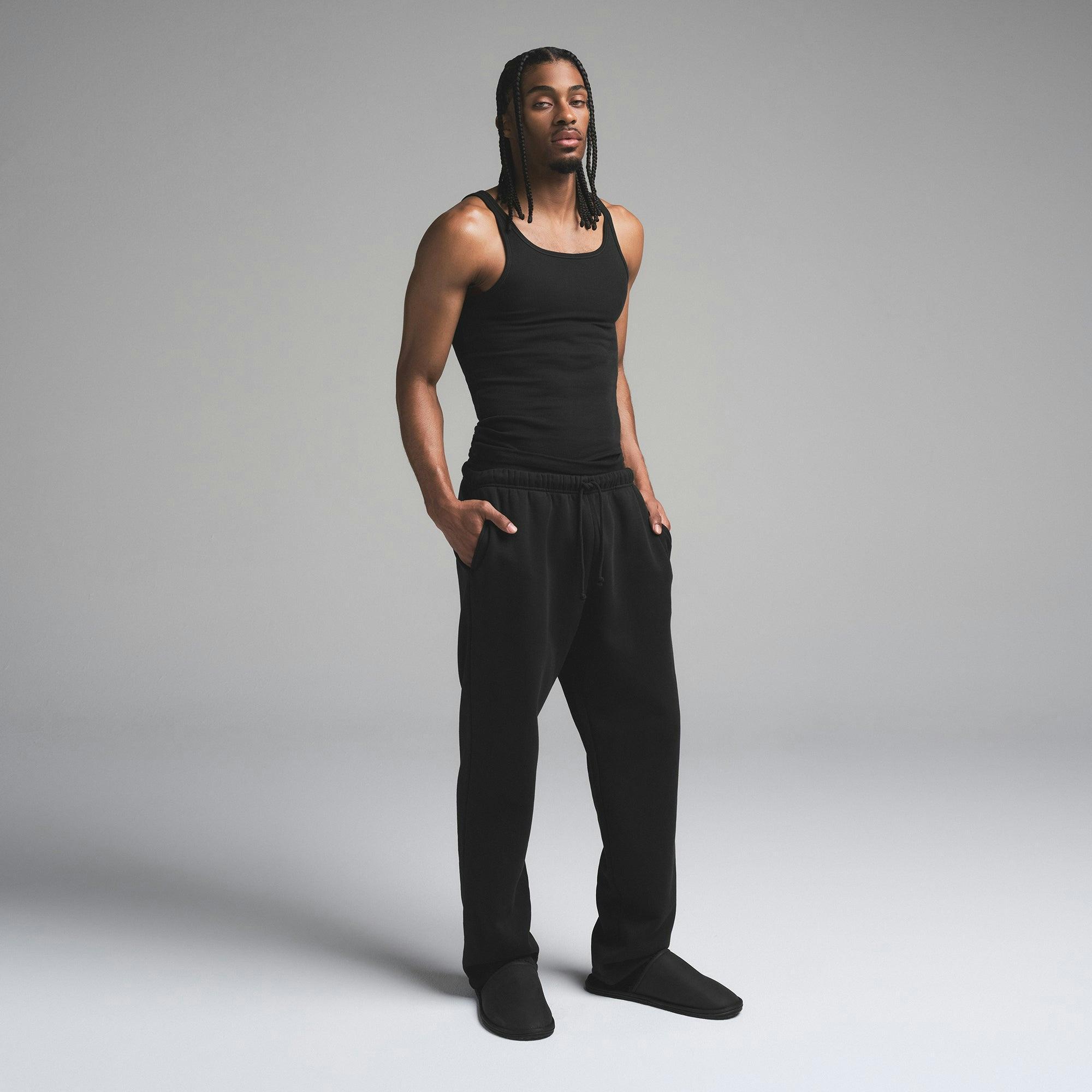 FLEECE LOUNGE MENS CLASSIC STRAIGHT LEG PANT | WASHED ONYX Product Image