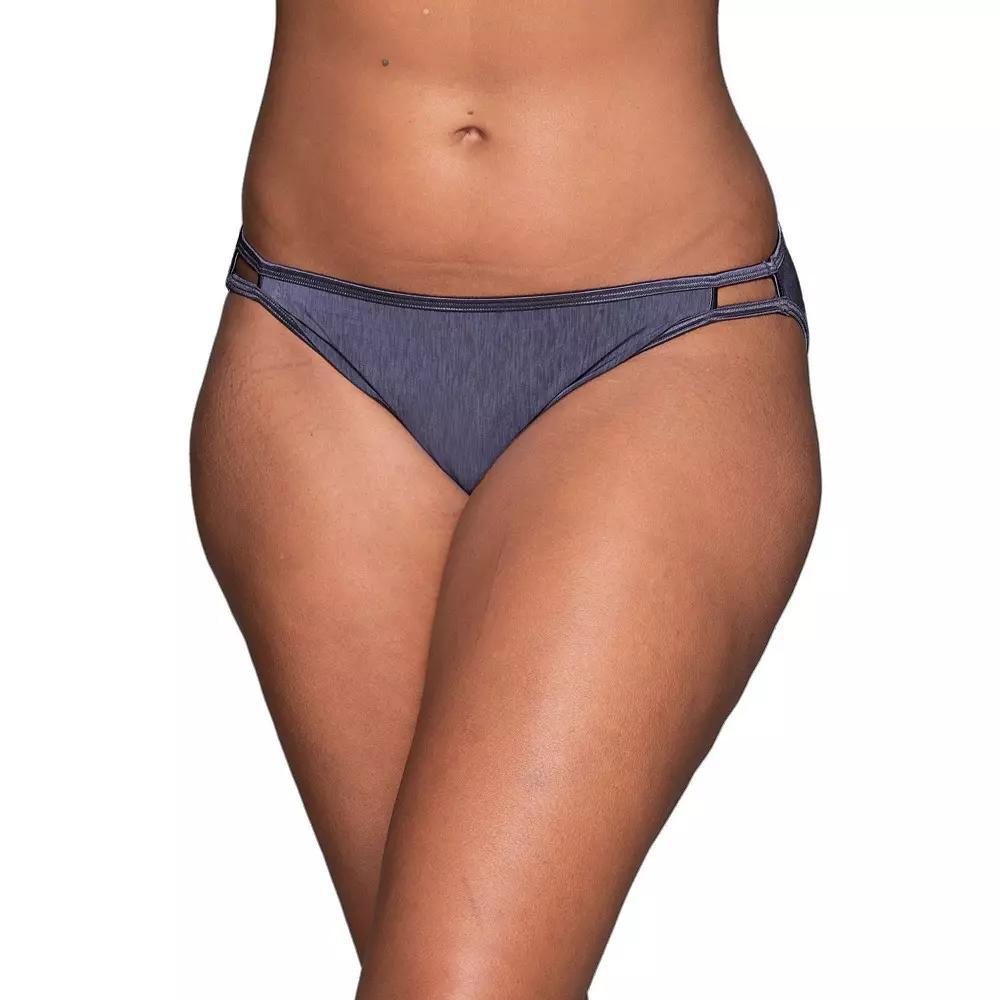Plus Size Vanity Fair Lingerie Illumination String Bikini 18810, Womens Steele Purple Product Image