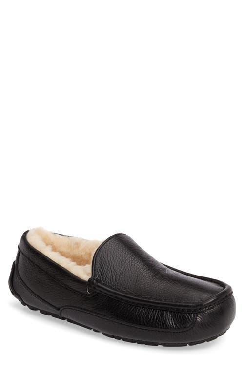 Mens Ascot Leather Slippers Product Image