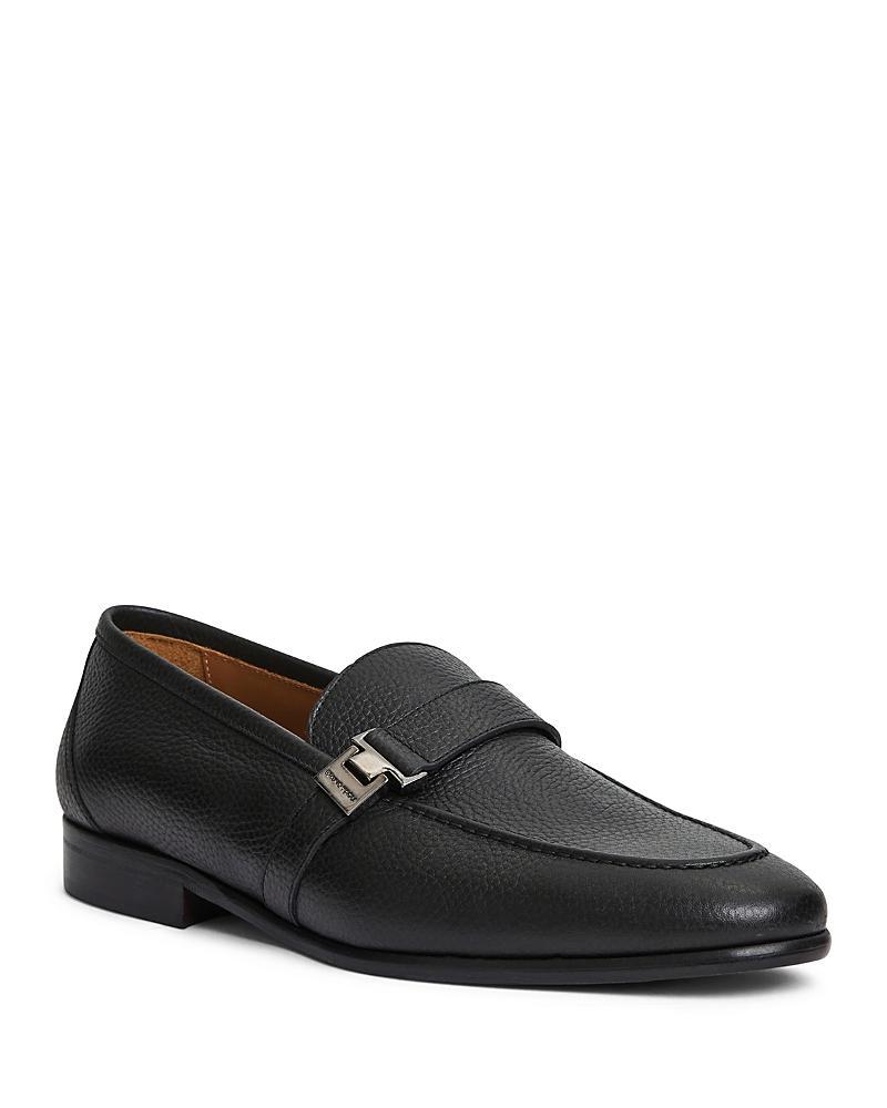 Bruno Magli Mens Arlo Leather Side Buckle Loafers Product Image